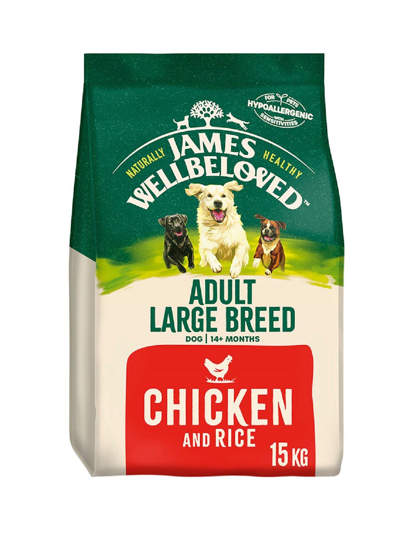 James Wellbeloved Adult Large Breed Dry Dog Food Chicken  &  Rice 15 kg