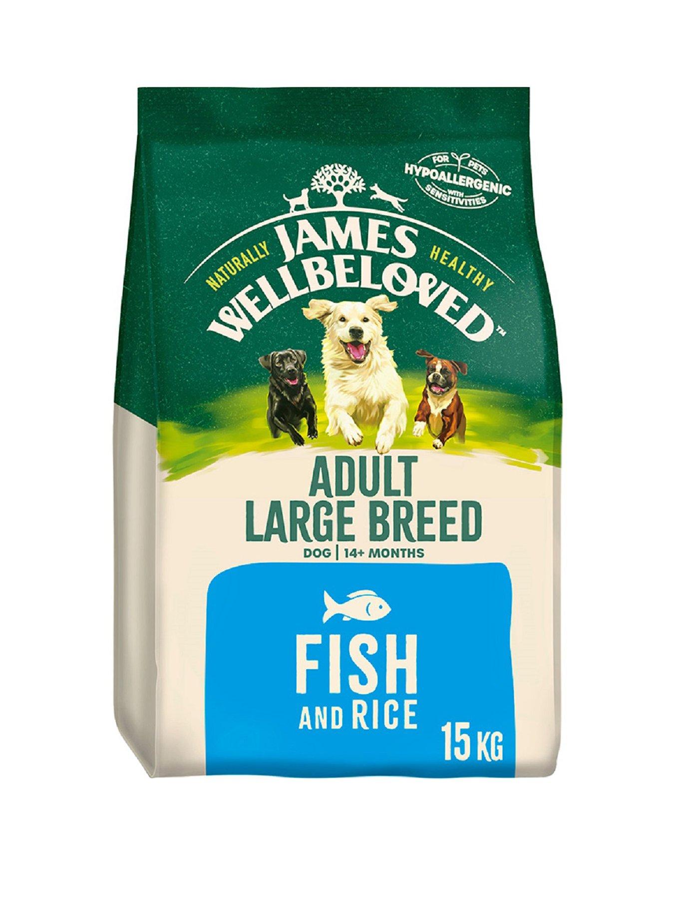 James Wellbeloved Adult Large Breed Dry Dog Food Fish  &  Rice 15 kg