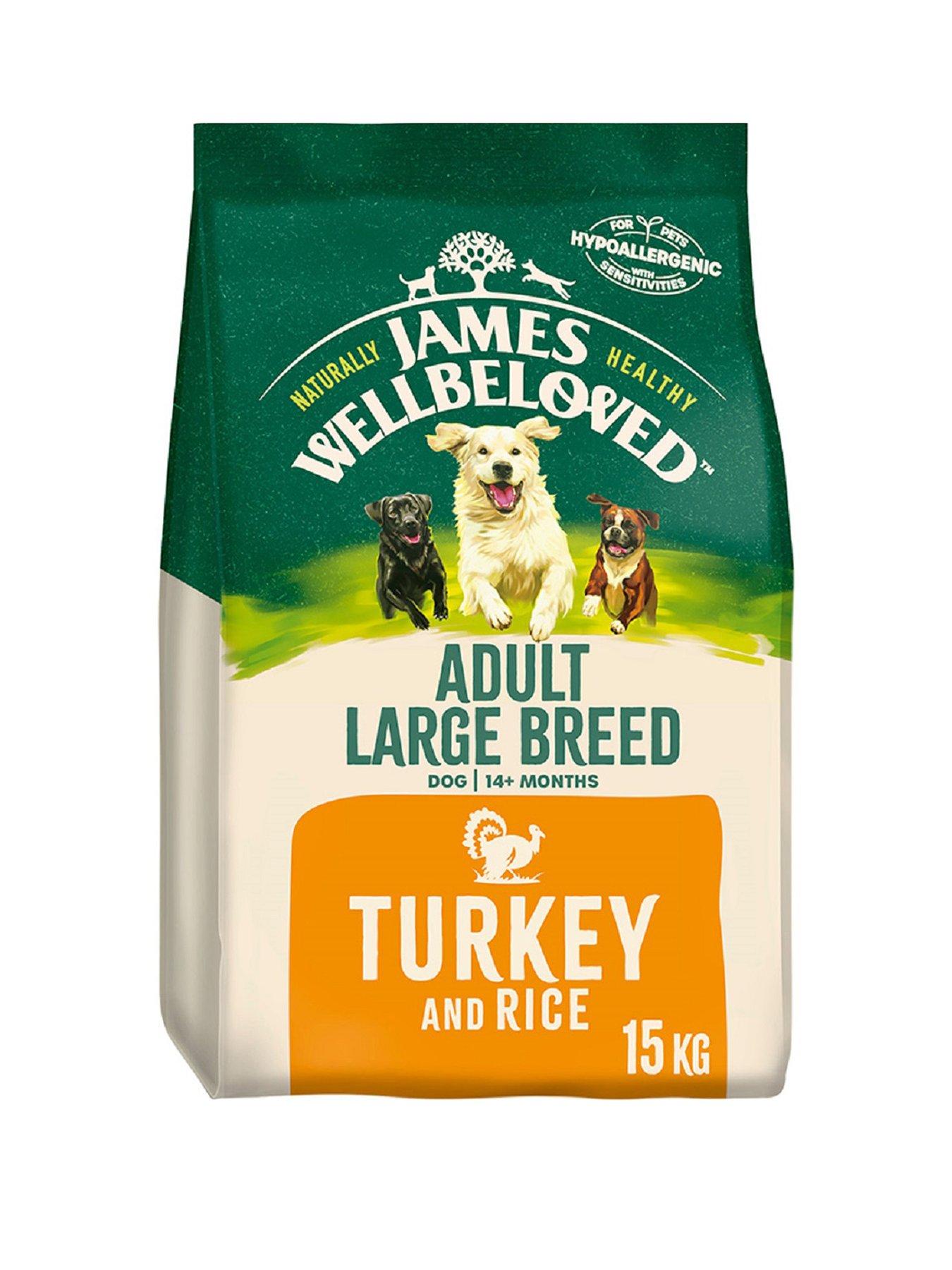James Wellbeloved Adult Large Breed Dry Dog Food Turkey  &  Rice 15 kg