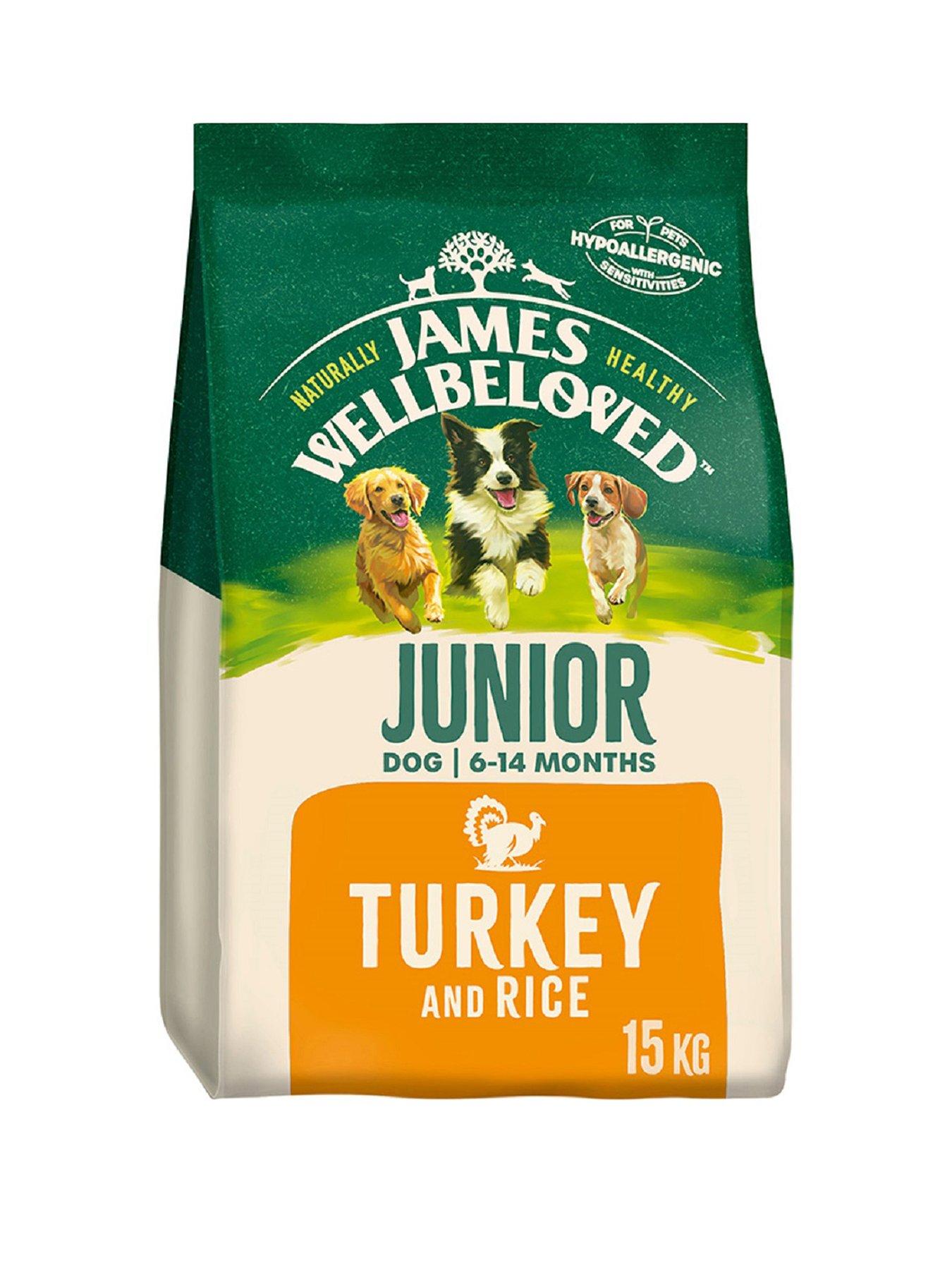 James Wellbeloved Junior Dry Dog Food Turkey  &  Rice 15 kg