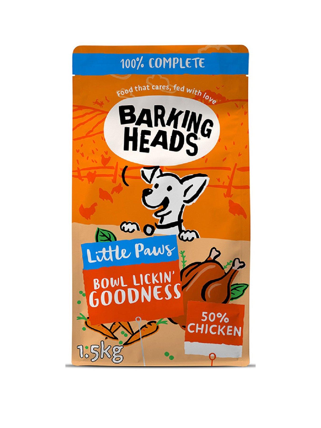 Product photograph of Barking Heads Little Paws Bowl Lickin Goodness Chicken 1 5kg from very.co.uk