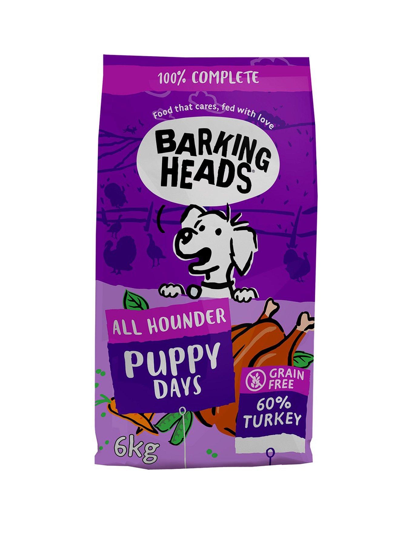 Product photograph of Barking Heads All Hounder Puppy Days Turkey 6kg from very.co.uk