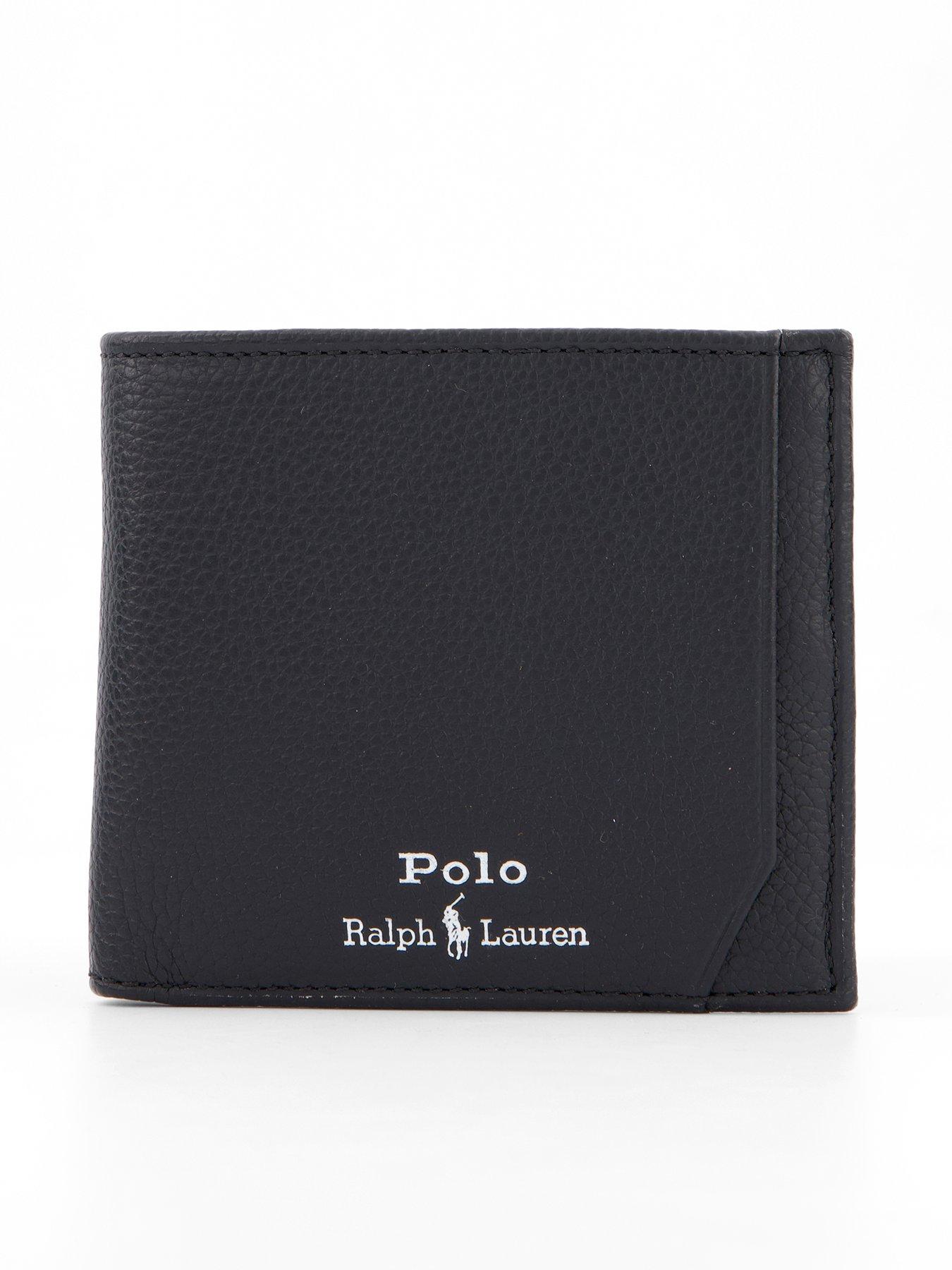 Polo Ralph Lauren Bi Fold Wallet With Coin Holder - Black