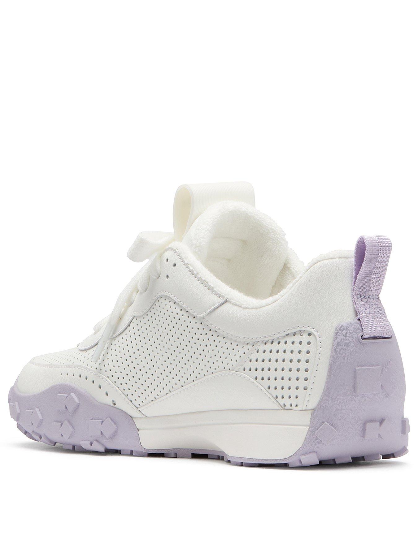 Image 2 of 3 of Kate Spade New York K As In Lace Up Sneakers - White