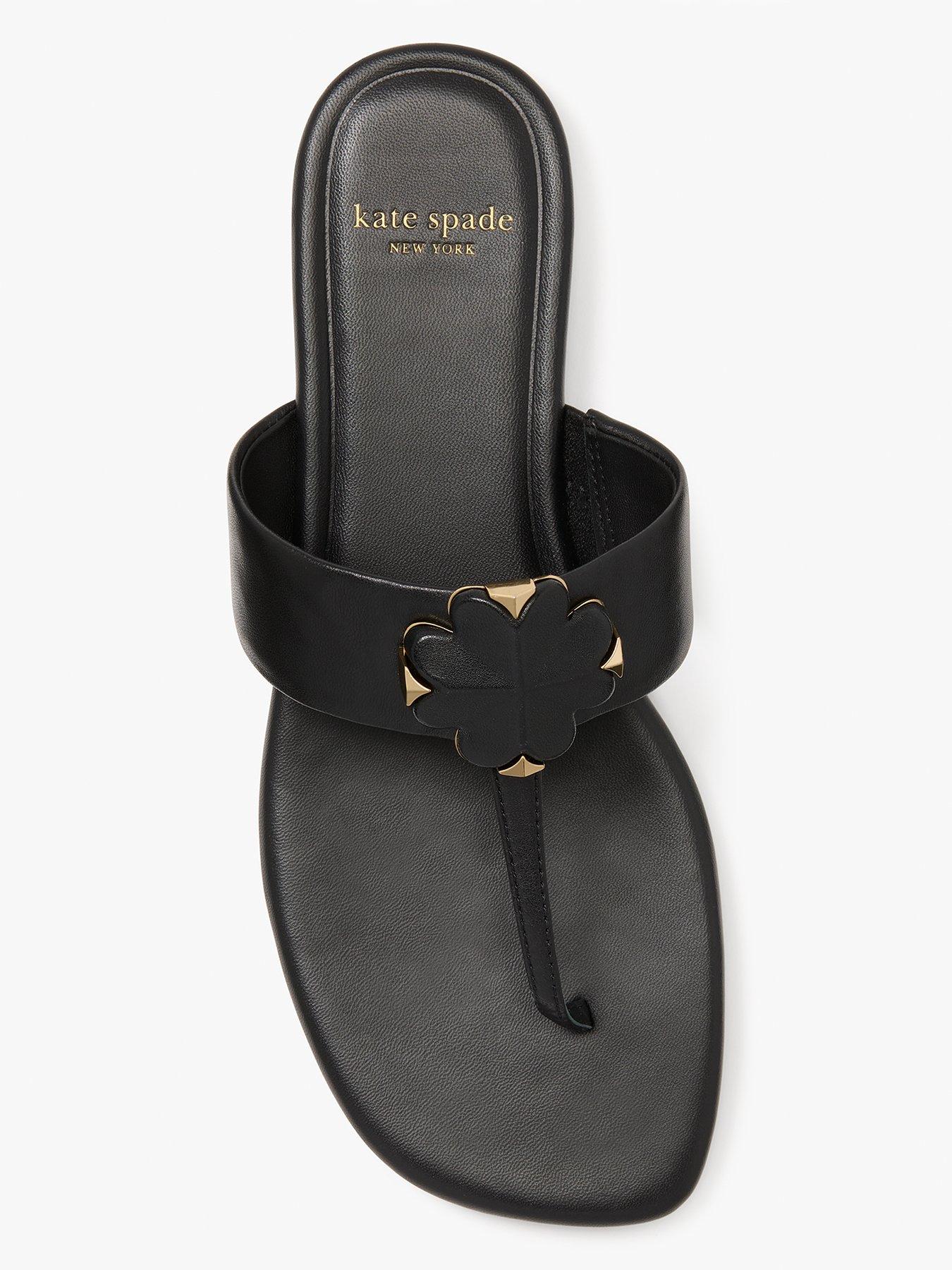 Image 3 of 4 of Kate Spade New York Flower Thong Sandal - Black