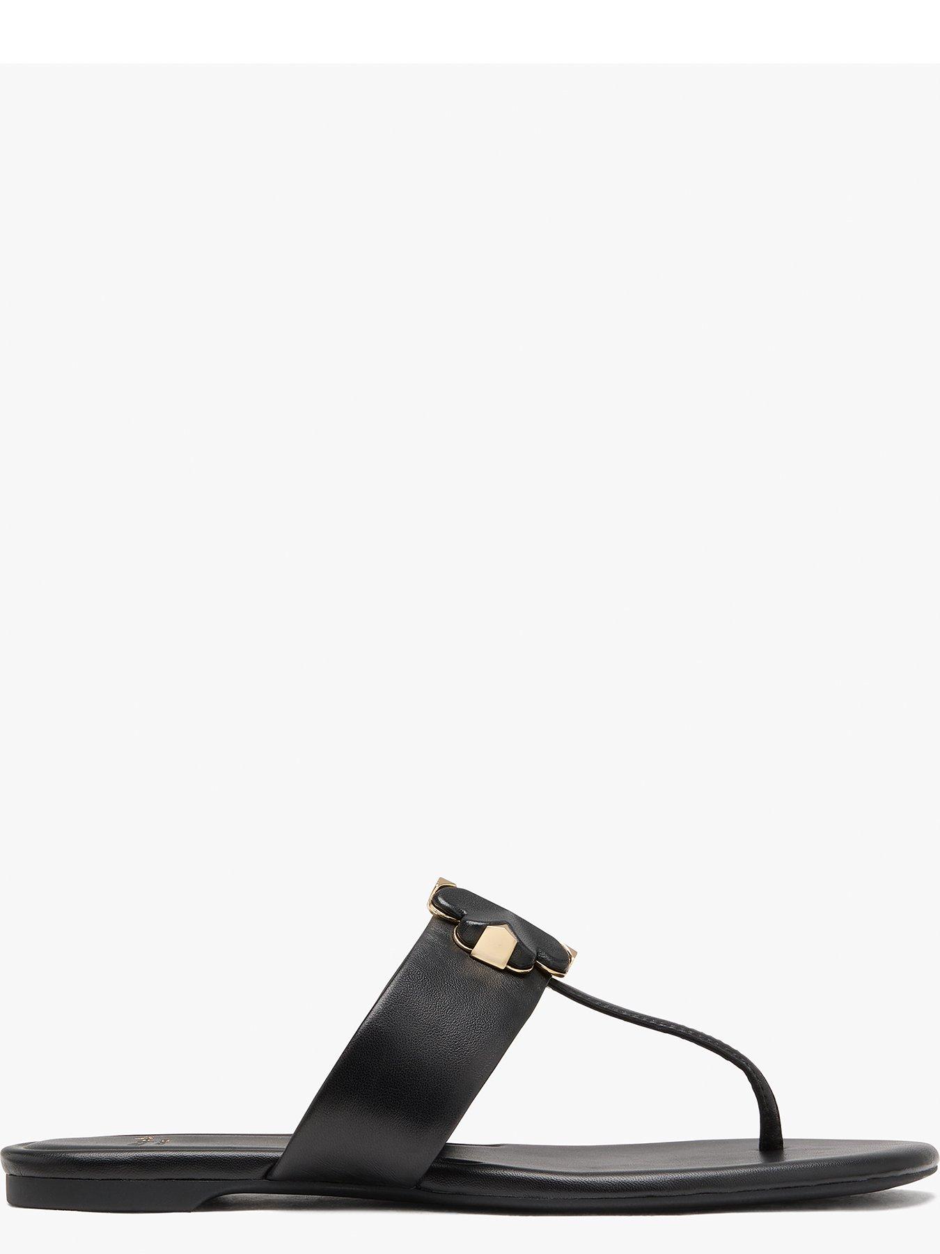 Image 4 of 4 of Kate Spade New York Flower Thong Sandal - Black