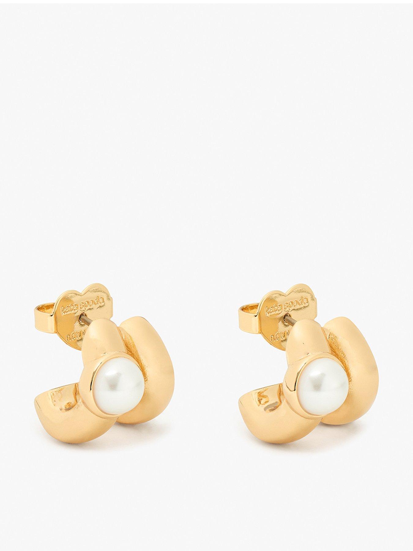 undefined Keep Sparkling Huggie Earrings - Gold