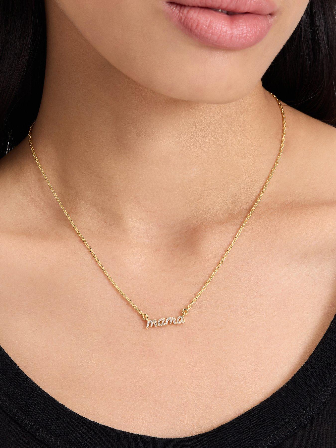 Image 2 of 3 of Kate Spade New York Mama Said Pendant Necklace - Gold