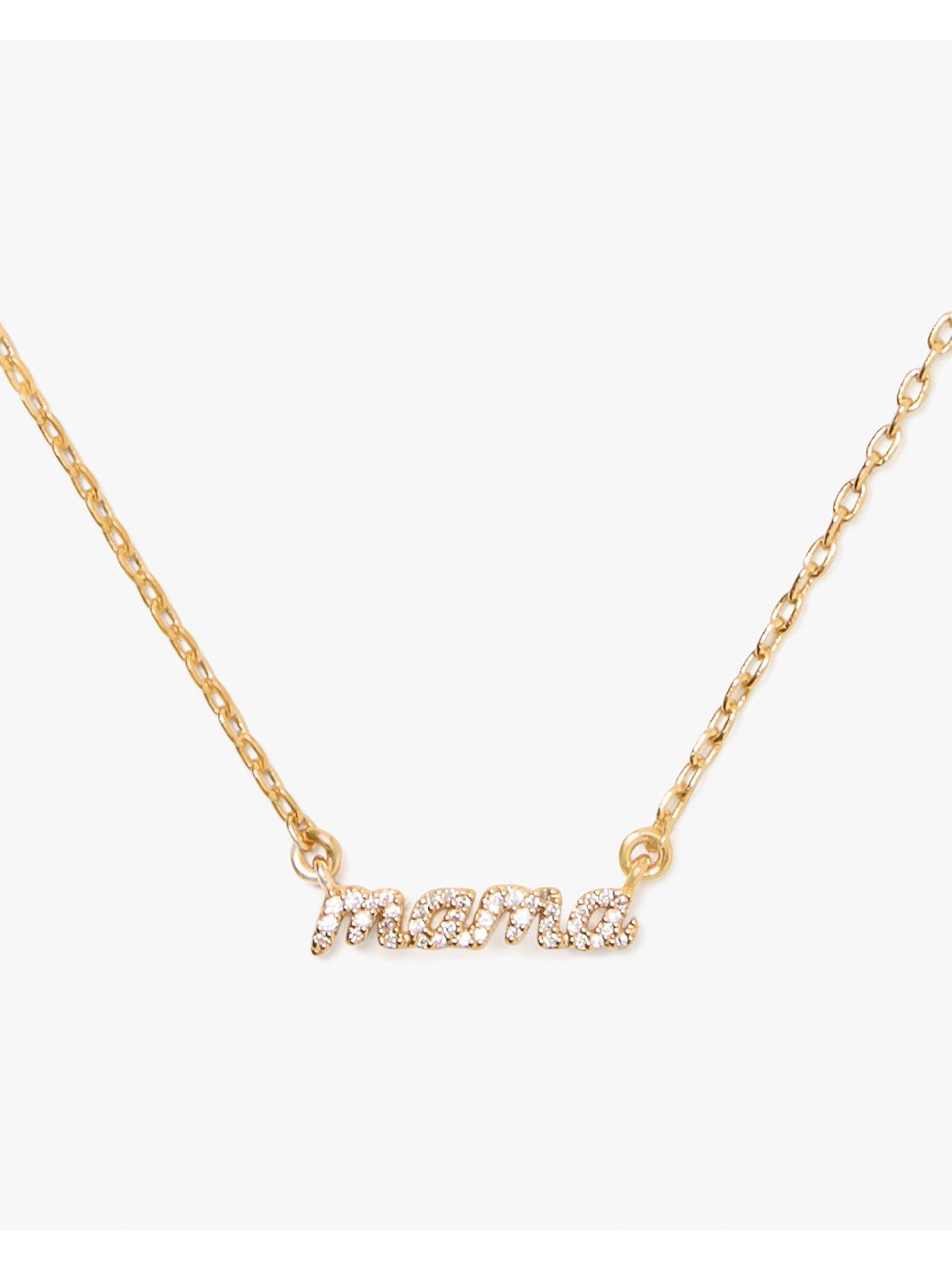 Image 3 of 3 of Kate Spade New York Mama Said Pendant Necklace - Gold