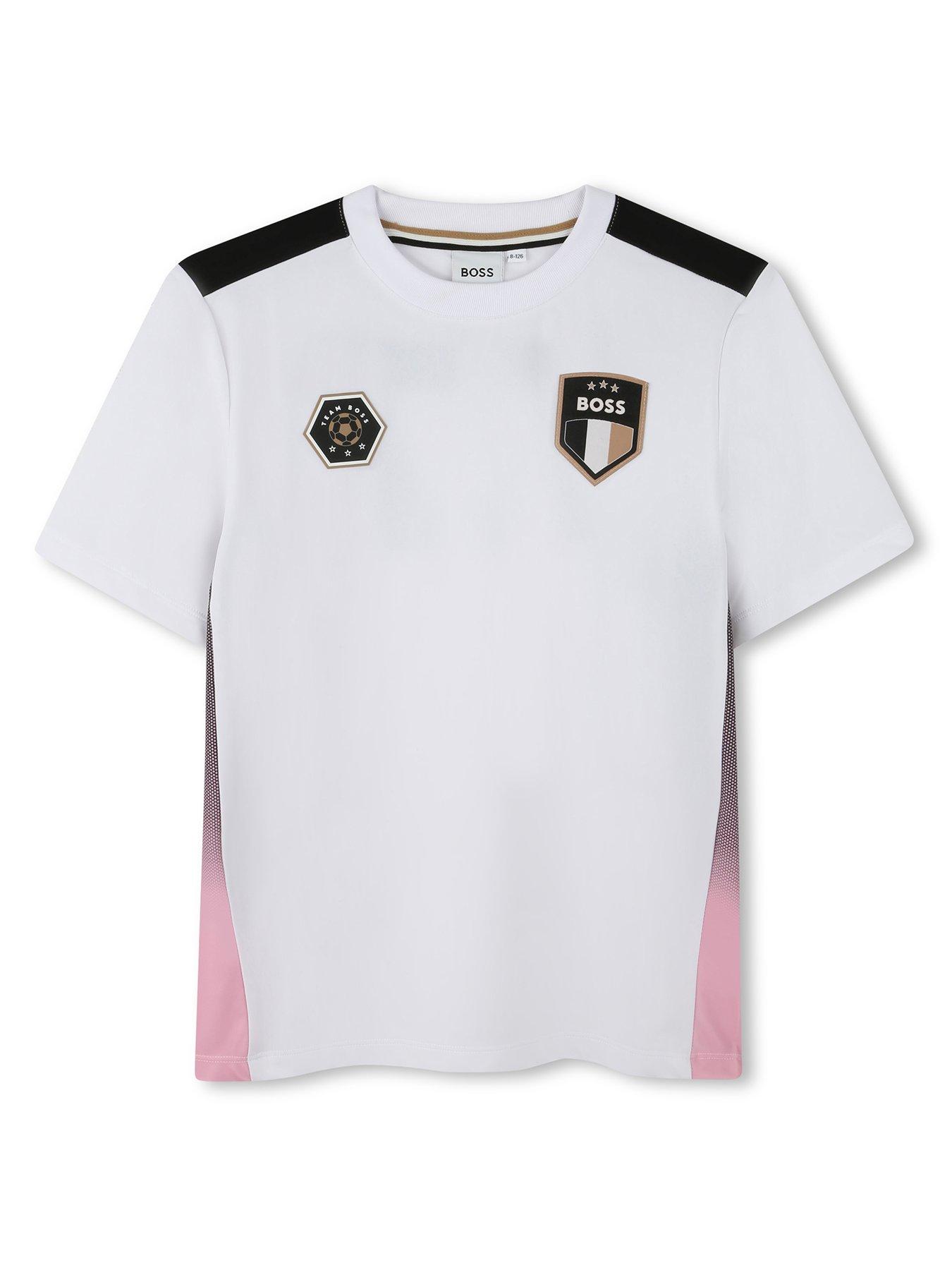 BOSS Boys Football Shirt - White
