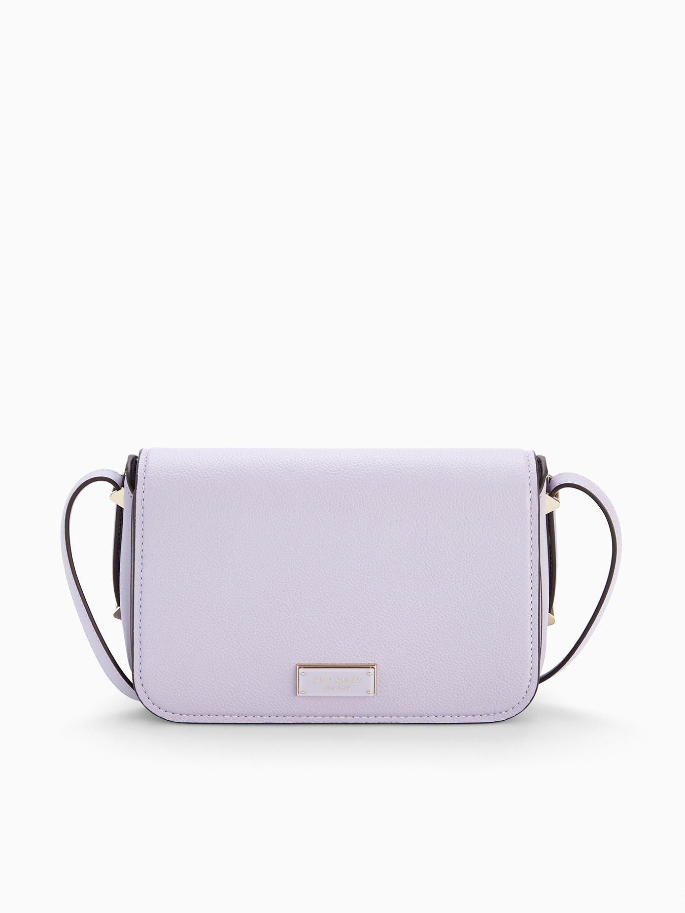 undefined Liv Smooth Leather Small Flap Crossbody Bag - Light Purple
