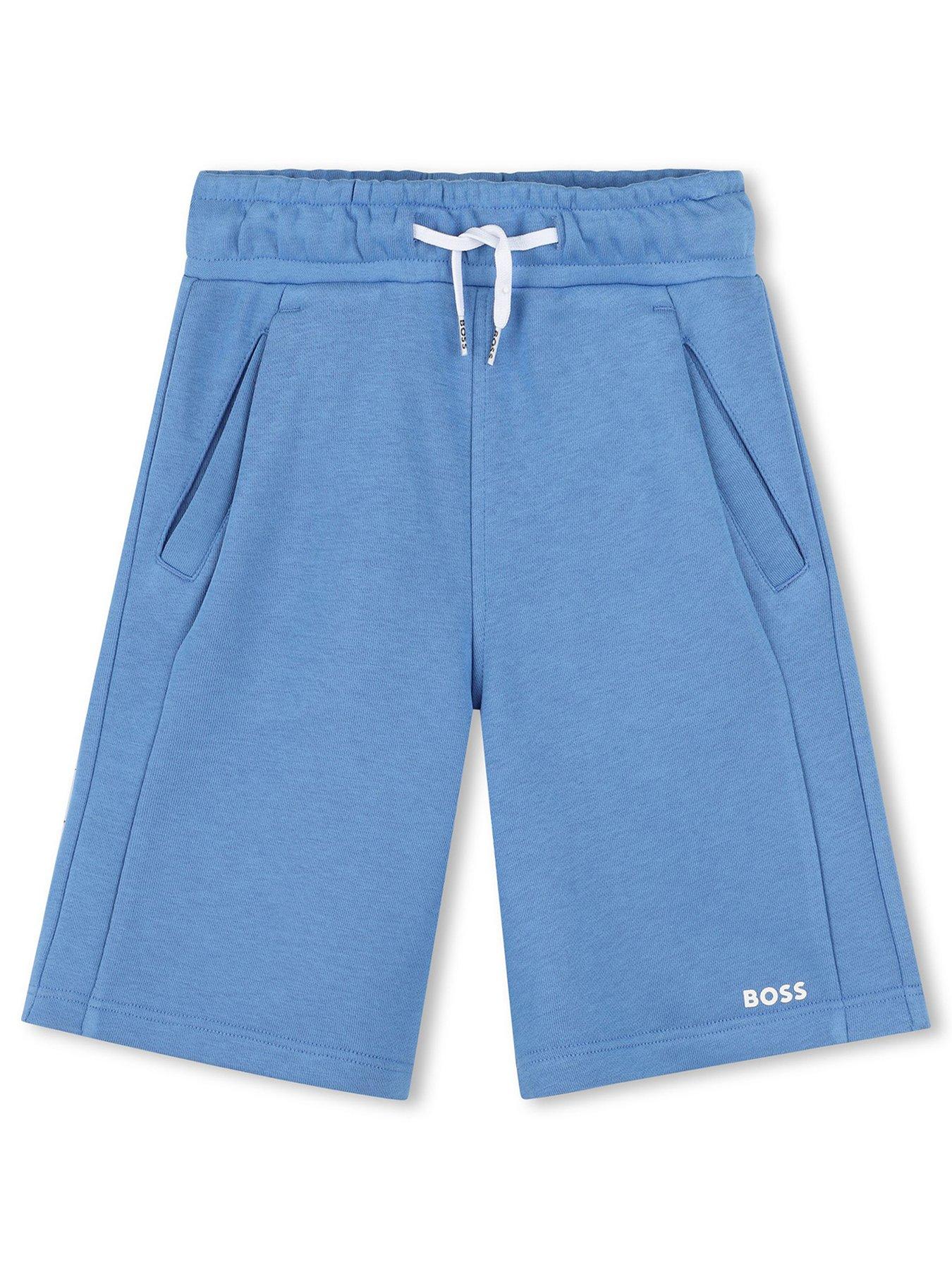 BOSS: Boys Logo Jog Shorts - Blue