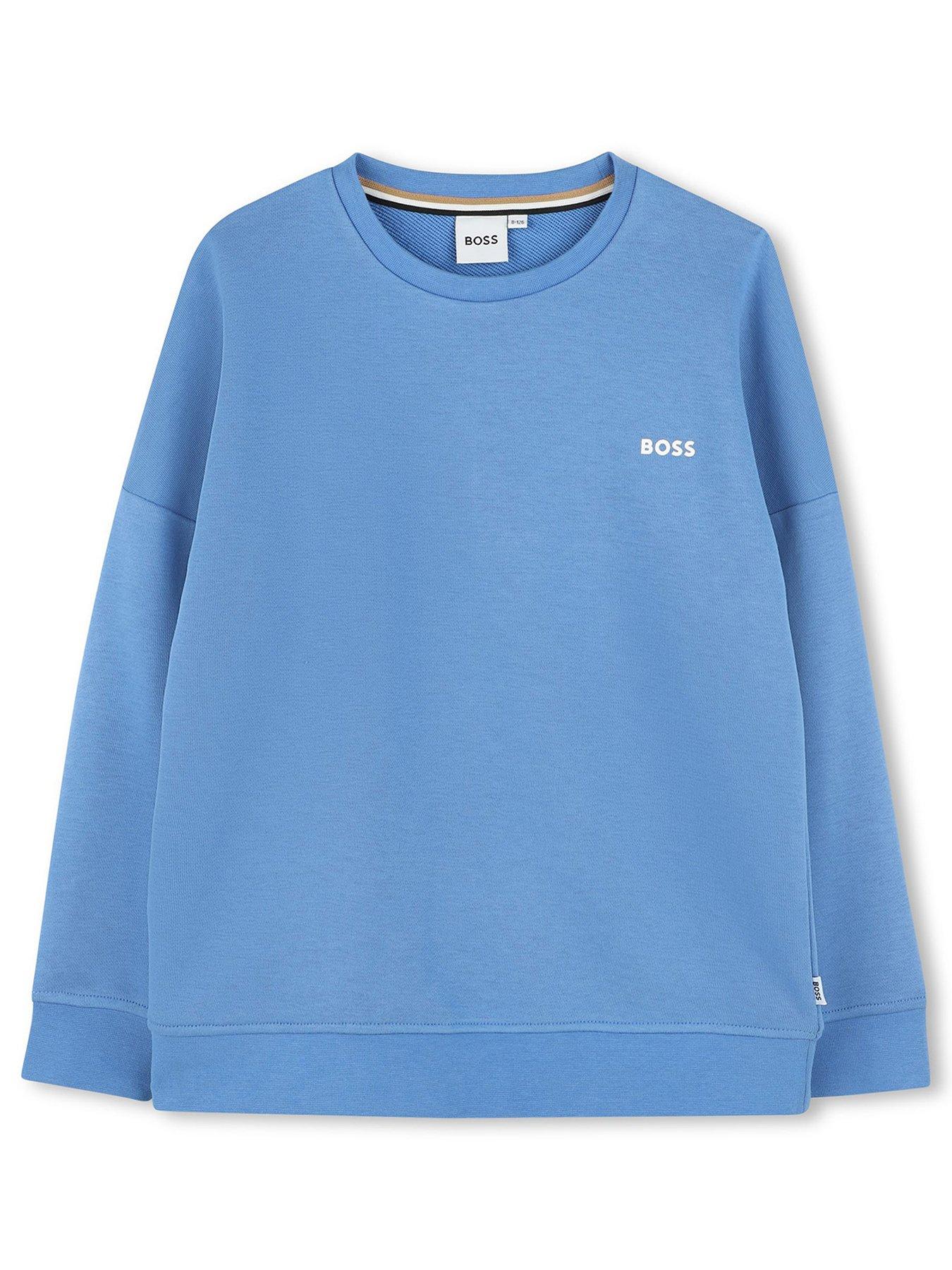 BOSS Boys Logo Sweatshirt - Blue