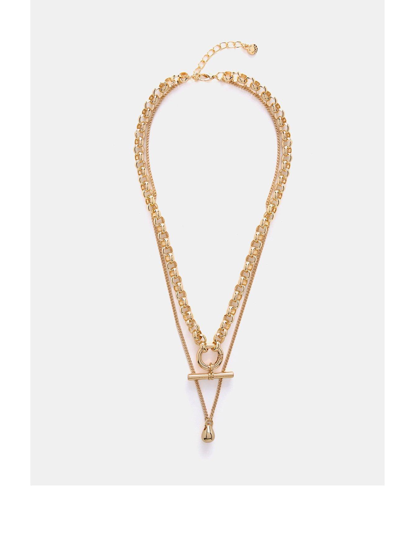 undefined Gold Tone Layered Necklace