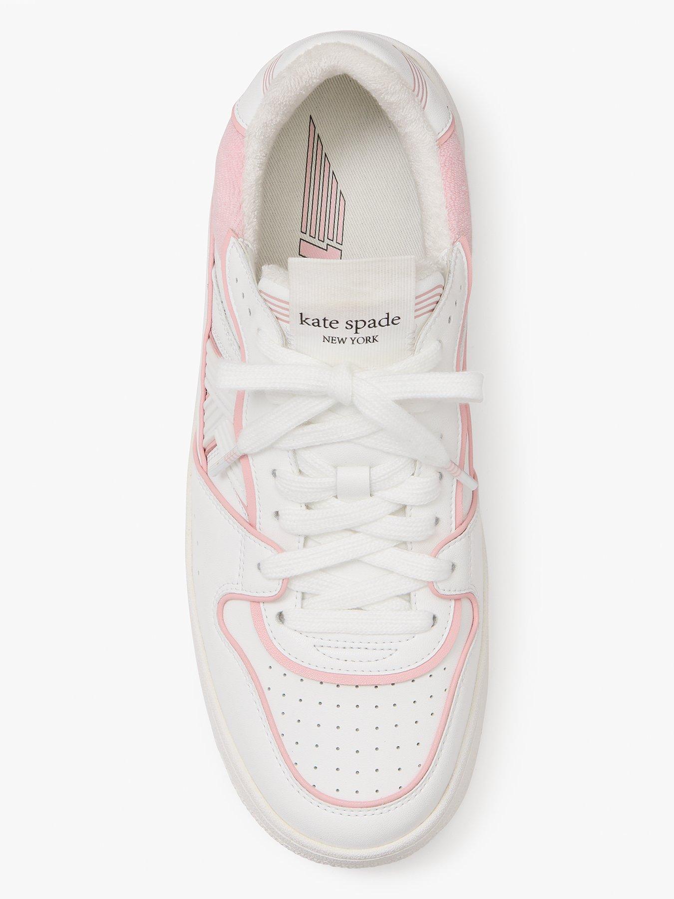 Image 4 of 4 of Kate Spade New York 93 Kicks Low Top Lace Up Sneaker - White