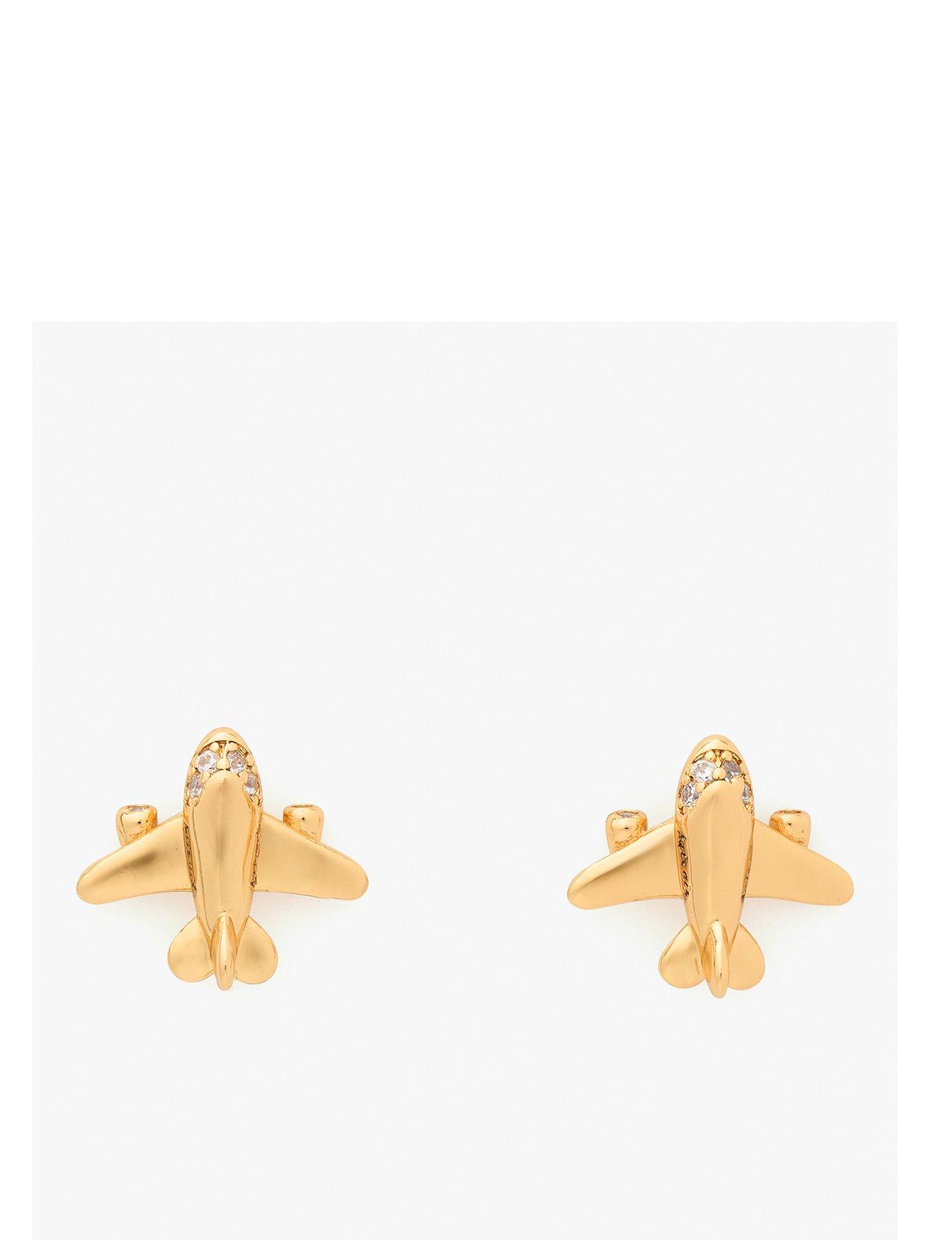 undefined Out Of Office Stud Earrings - Gold