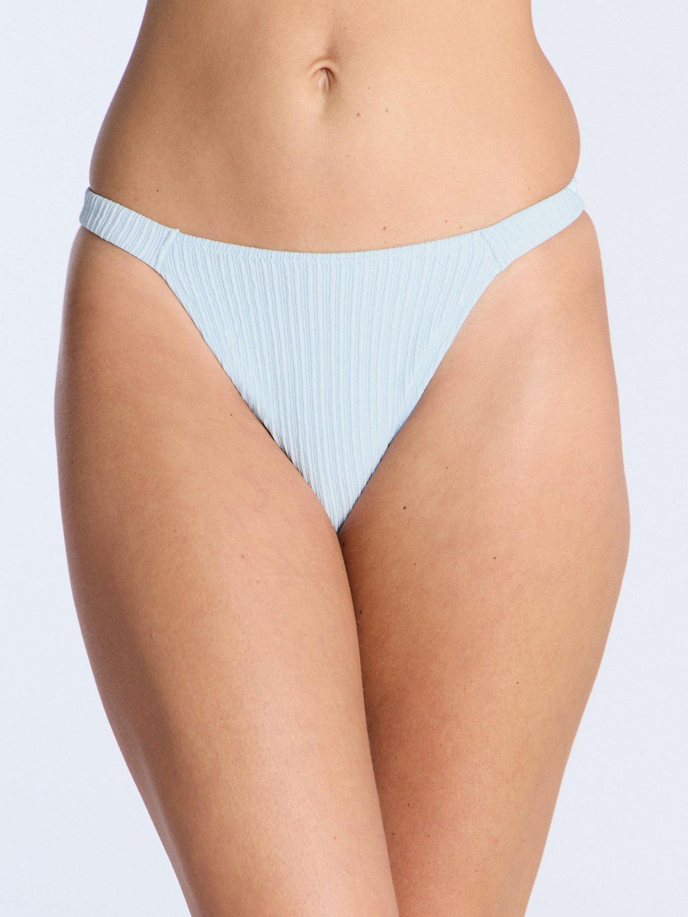 undefined Amalfi Texture Tanga Brazilian - Powder Blue