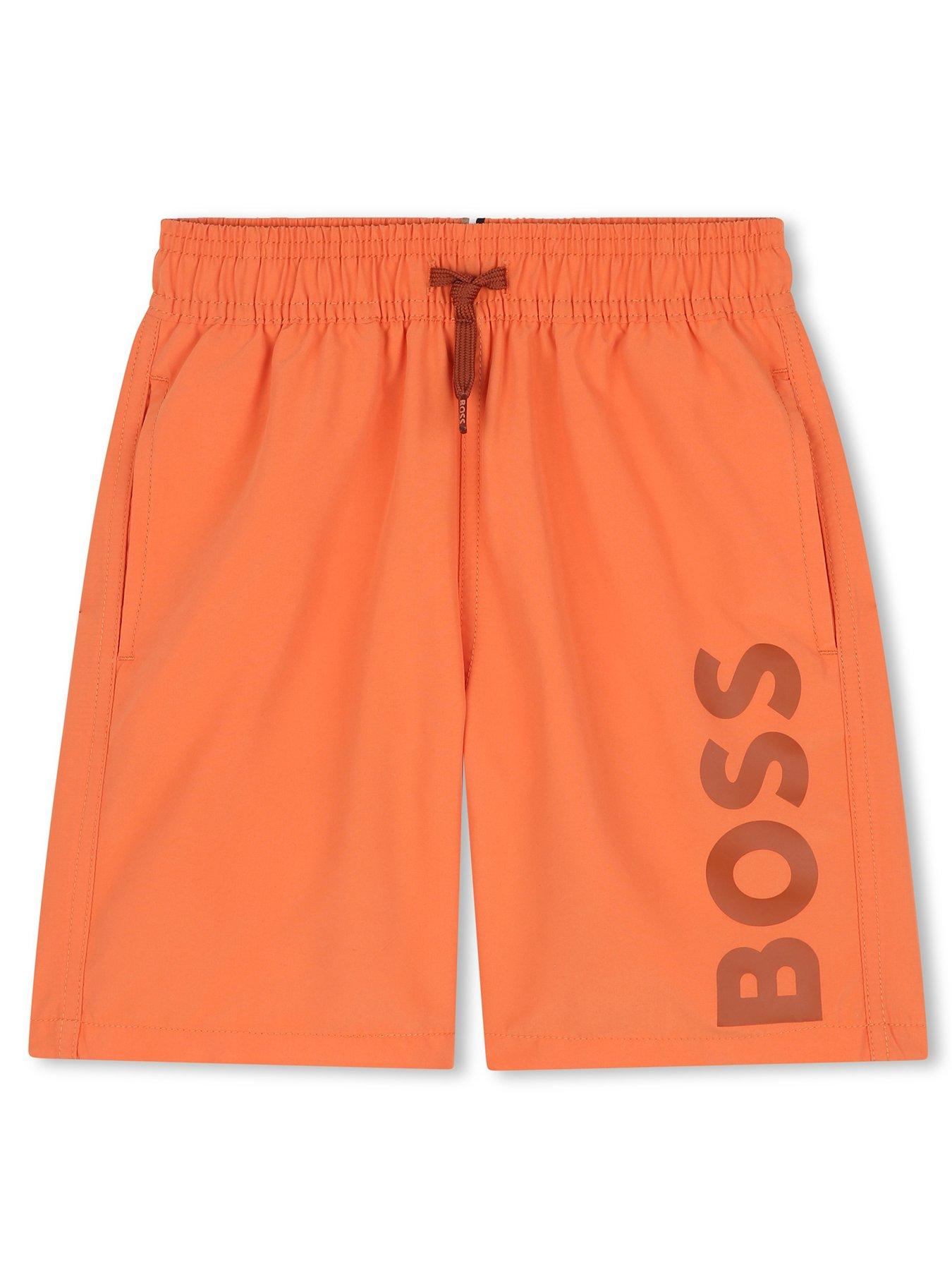 undefined Boys Logo Swim Shorts - Red