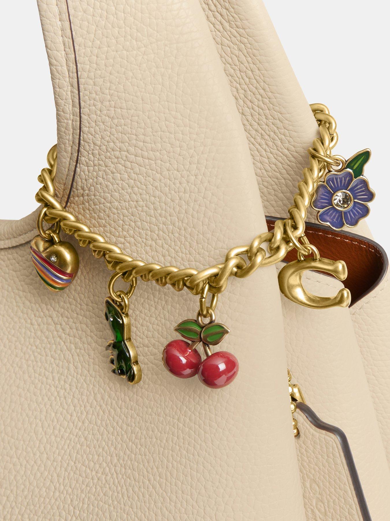 Image 3 of 3 of COACH Motif Chain Bag Charm - Multi
