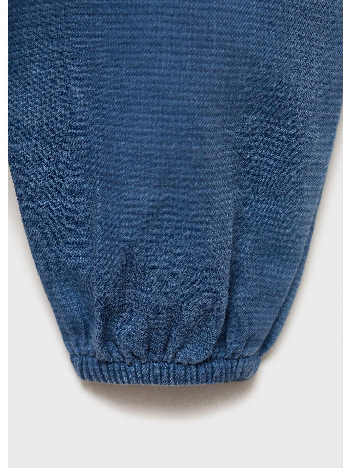 Image 5 of 5 of Mango Baby Unisex Dungarees - Blue