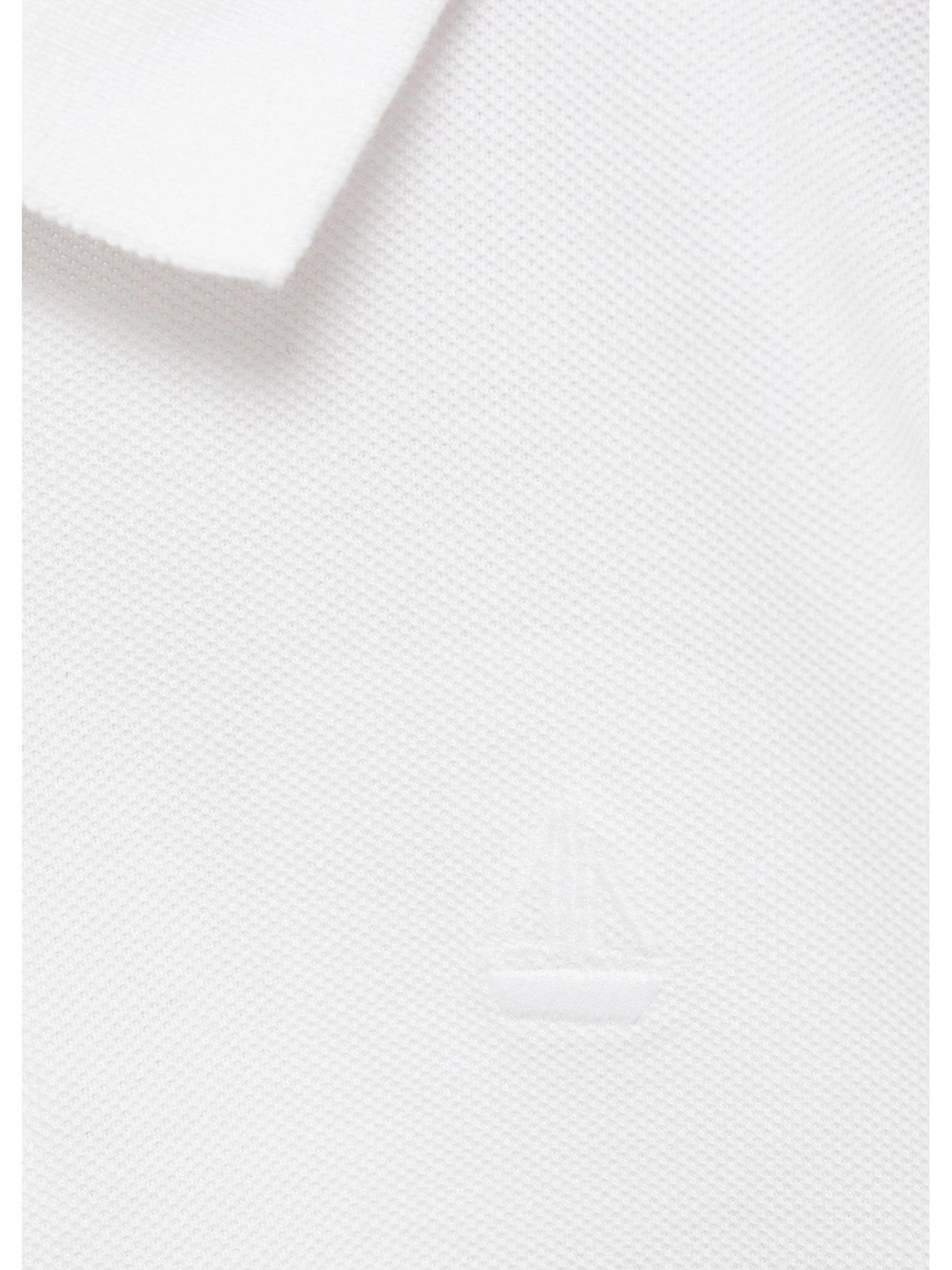 Image 3 of 4 of Mango Younger Boys Short Sleeve Polo Shirt - Light Cream