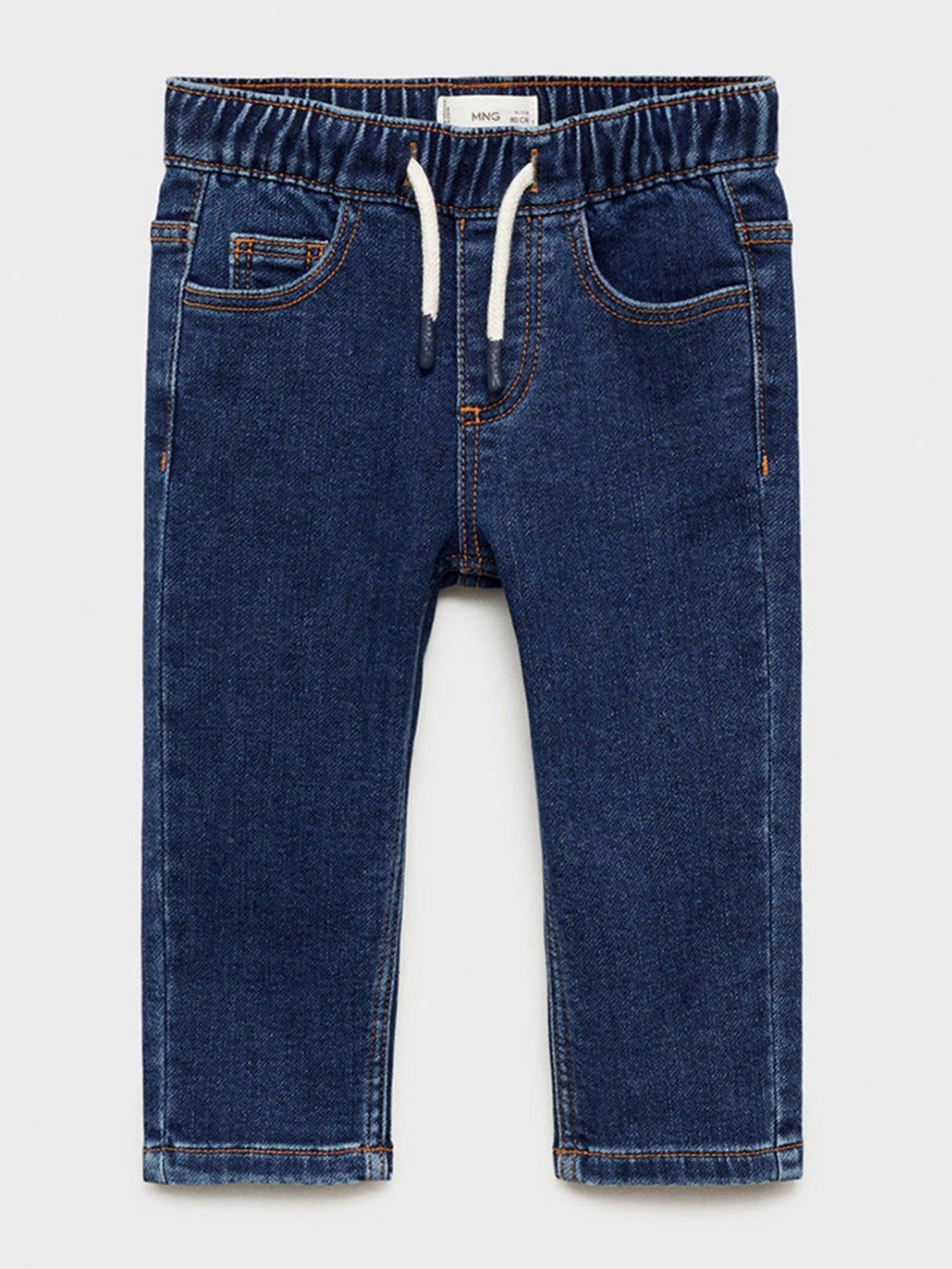 undefined Younger Boys Elasticated Waist Jeans - Dark Blue