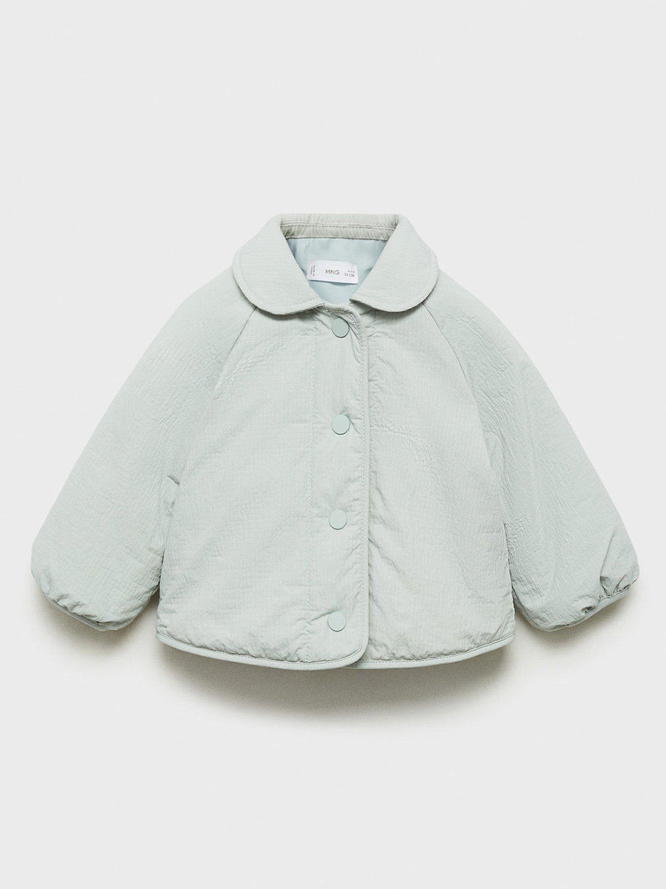 undefined Baby Girls Padded Coat - Light Green