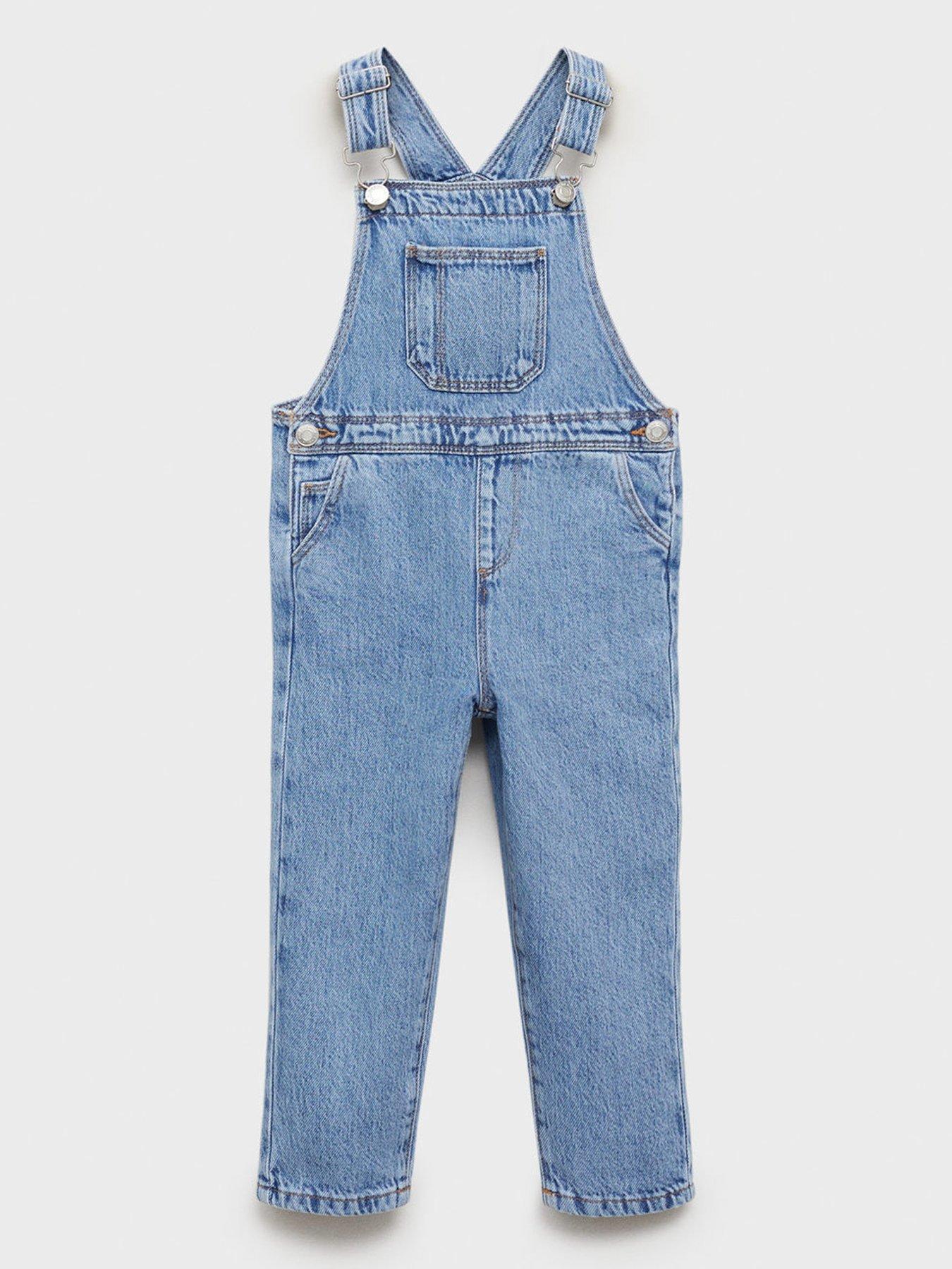 undefined Younger Boys Denim Dungarees - Blue