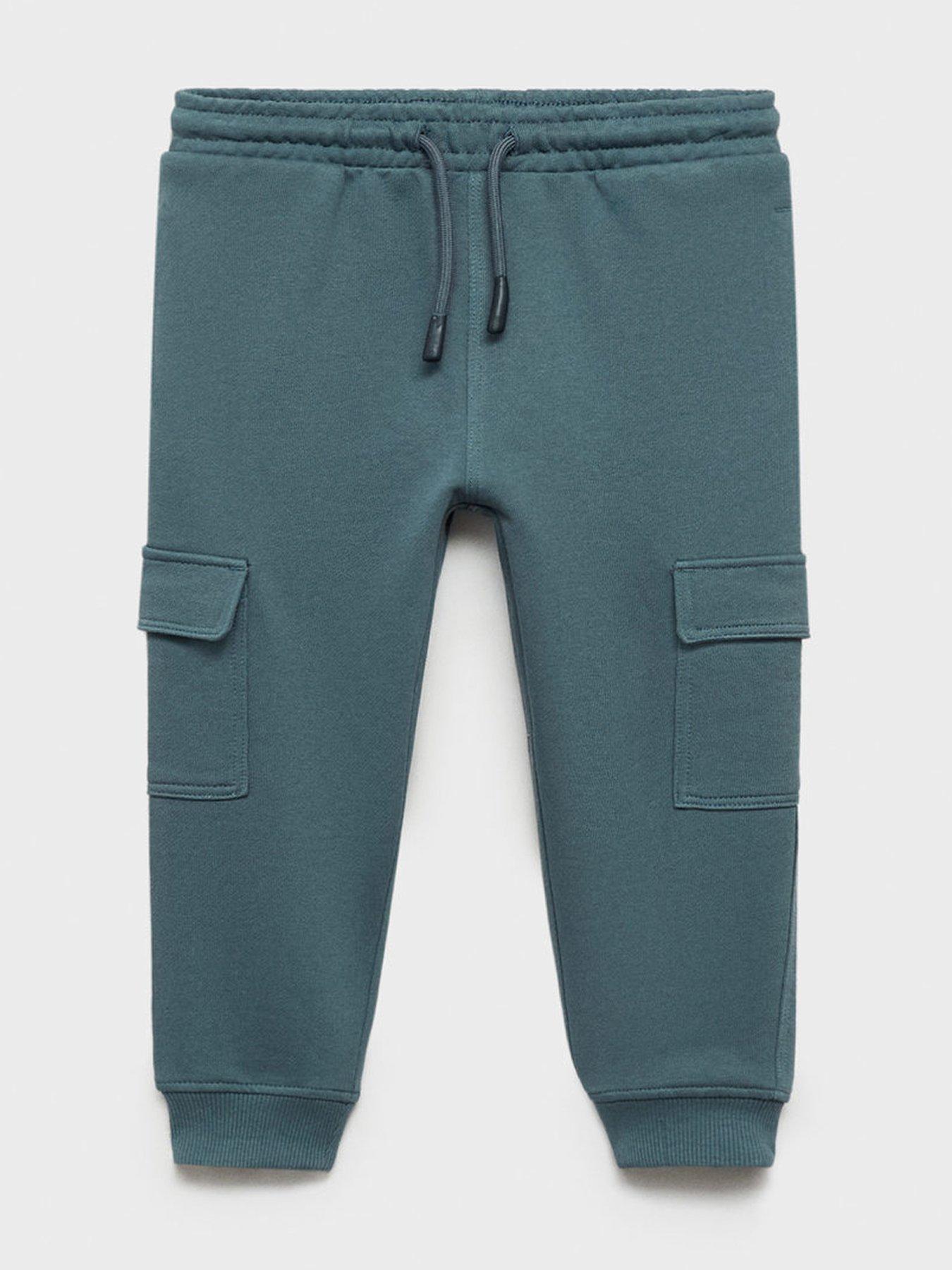 undefined Younger Boys Cargo Joggers - Green