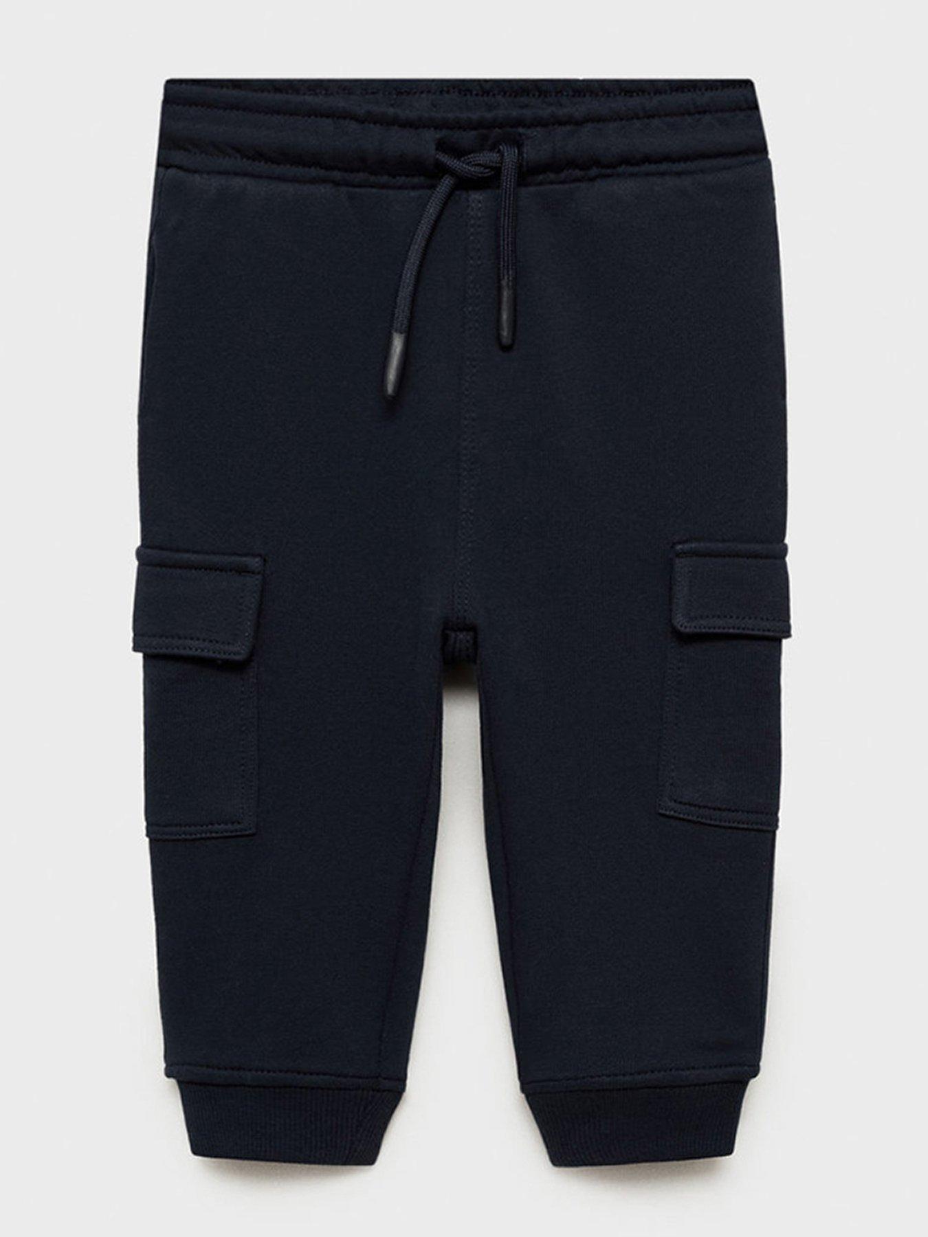 undefined Younger Boys Cargo Joggers - Navy