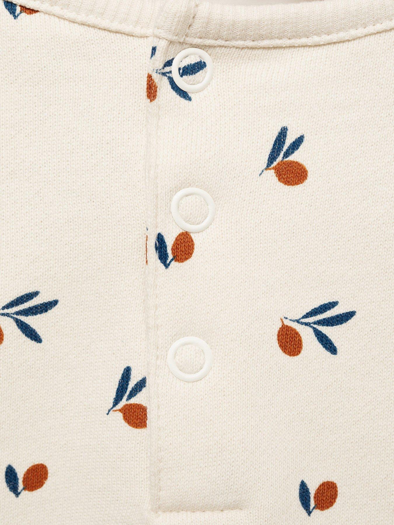 Image 3 of 4 of Mango Baby Girls Printed Sweat Top - Light Cream