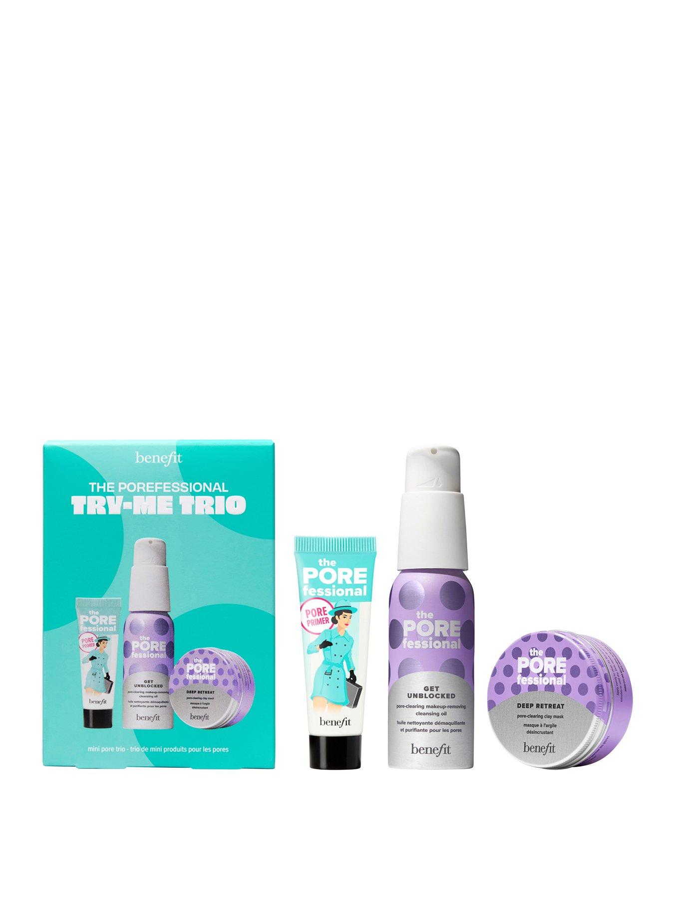 Benefit: Try Me Trio Porefessional Primer  &  Skincare Oil Cleanser  &  Clay Face Mask Gift Set (Worth &pound;50!)