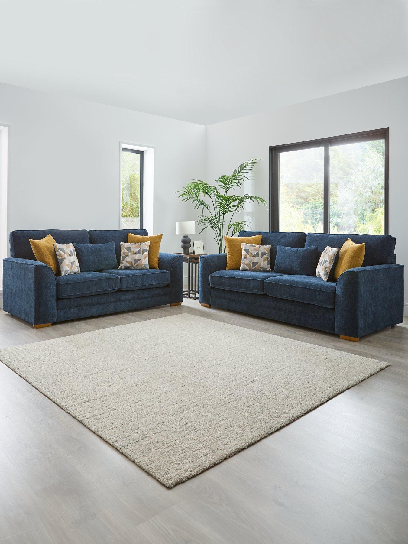 undefined Kaluna Fabric 3 + 2 Seater Sofa Set (Buy  &  SAVE!)