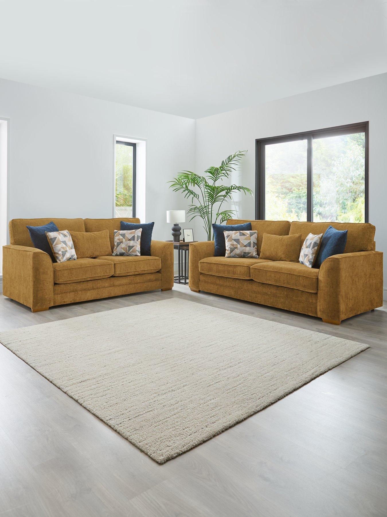 The Very Collection Kaluna Fabric 3 + 2 Seater Sofa Set (Buy  &  SAVE!) - Made to order in the UK