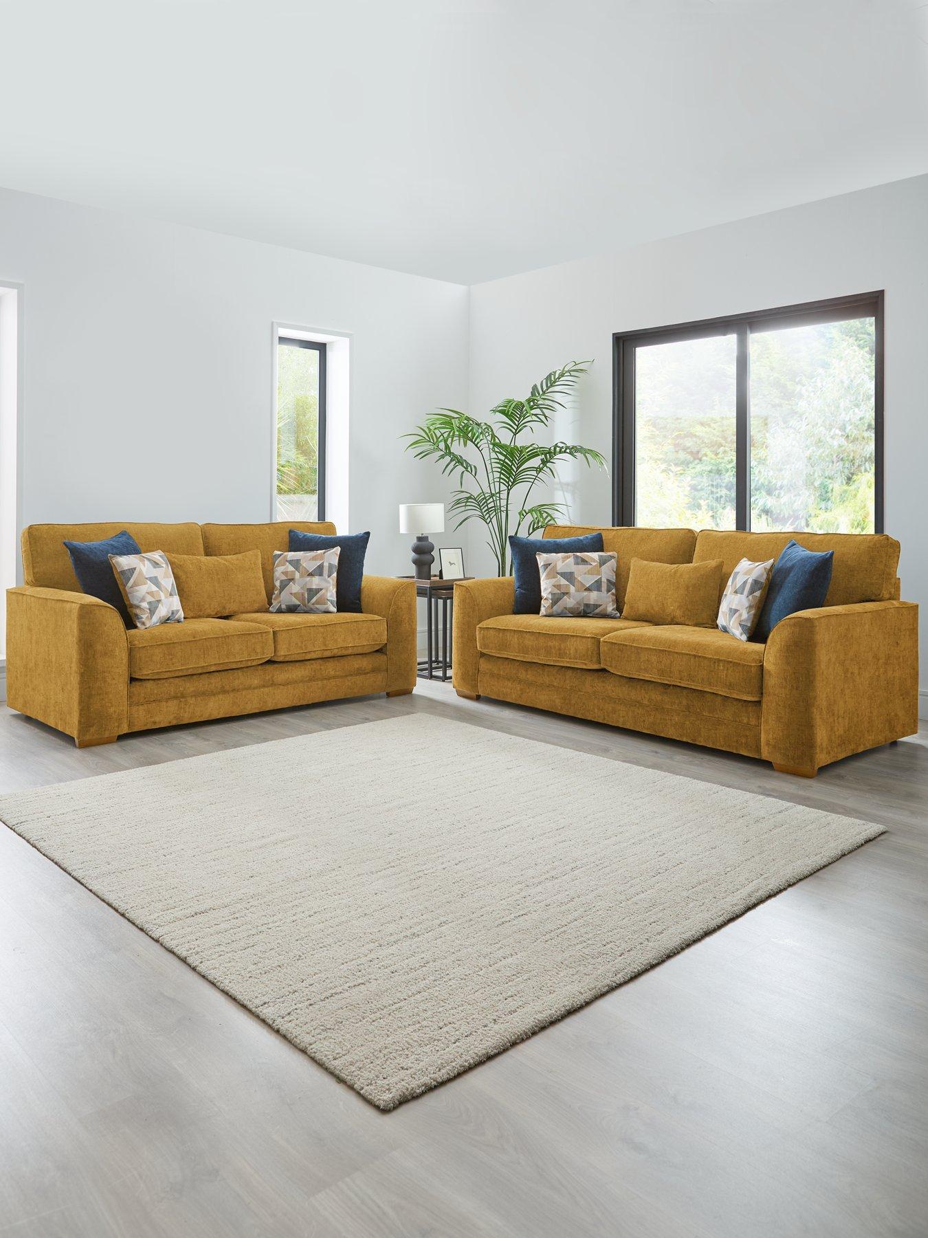 undefined Kaluna Fabric 3 + 2 Seater Sofa Set (Buy  &  SAVE!)