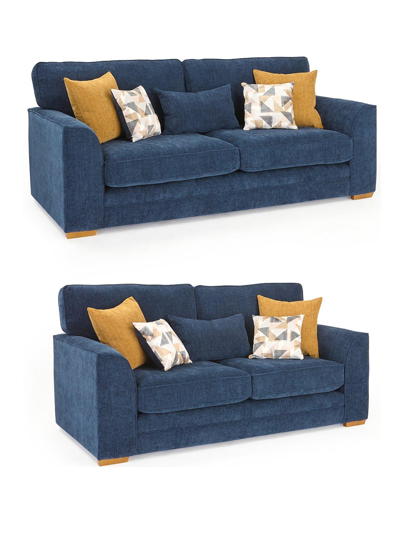 Image 3 of 6 of Very Home Kaluna Fabric 3 + 2 Seater Sofa Set (Buy &amp; SAVE!)&nbsp;- Made to order in the UK