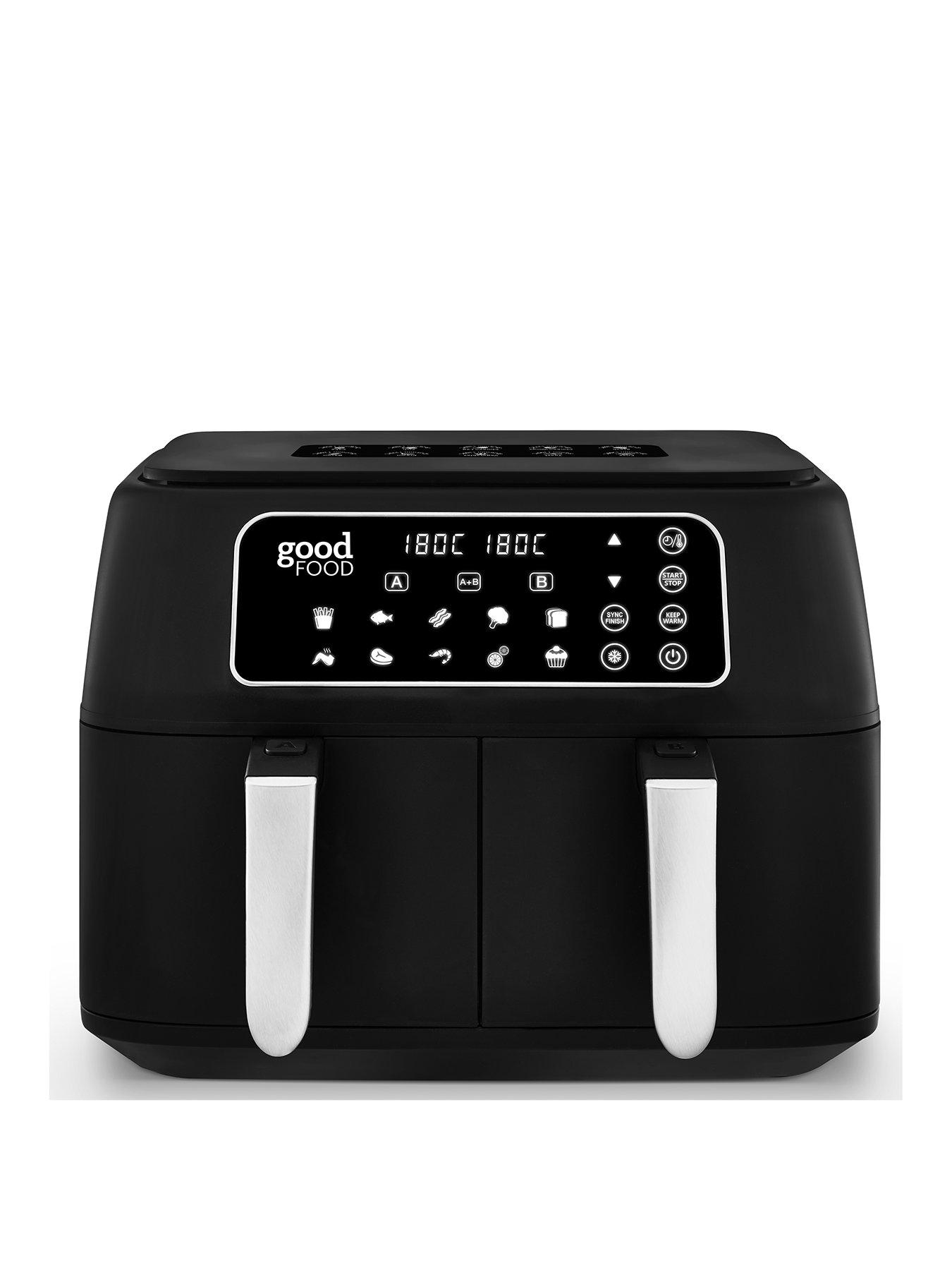 undefined GF17014 8L 12-in-1 Dual Basket Air Fryer, 1700W - Black