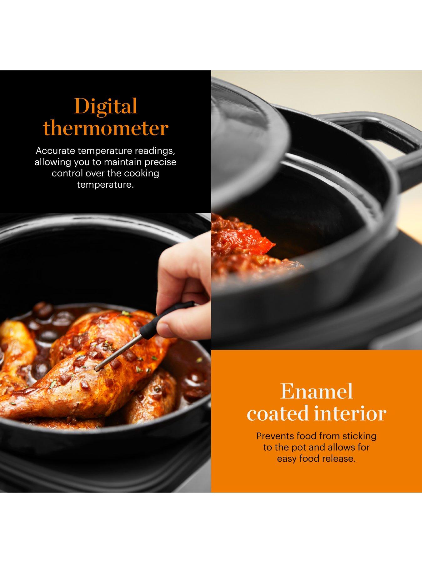 Image 5 of 8 of Good Food by Tower GF16012 12-in-1 Multi Cooker with Cast Iron Pot, 1500W - Black &amp; Stainless Steel