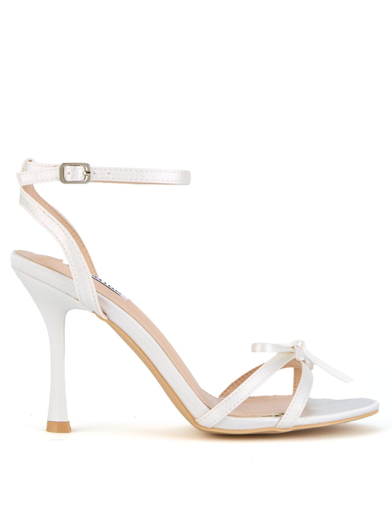 undefined Be Mine Sharly Heeled Sandals - Ivory Satin
