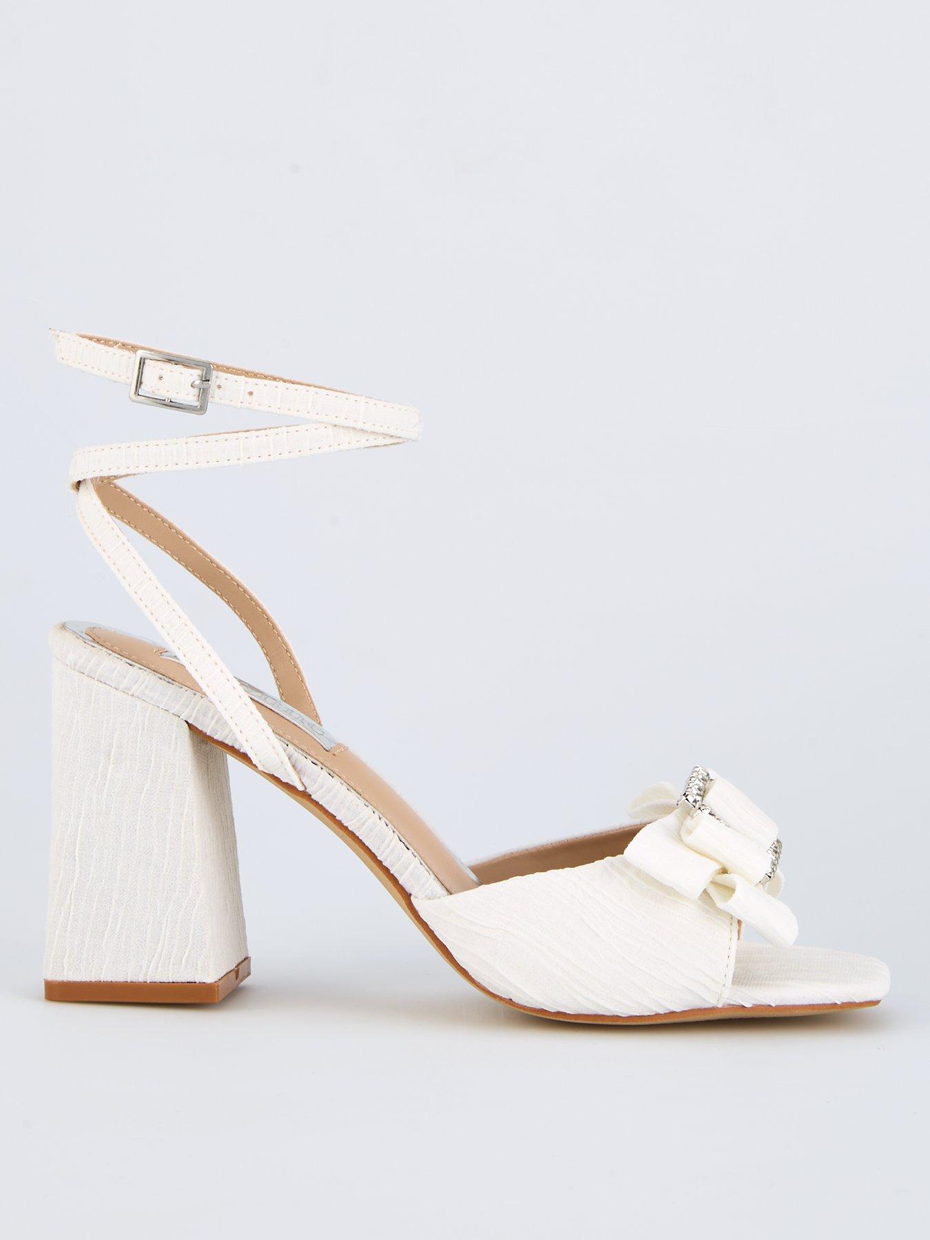 Raid Be Mine Kiara Heeled Sandals - Ivory Satin