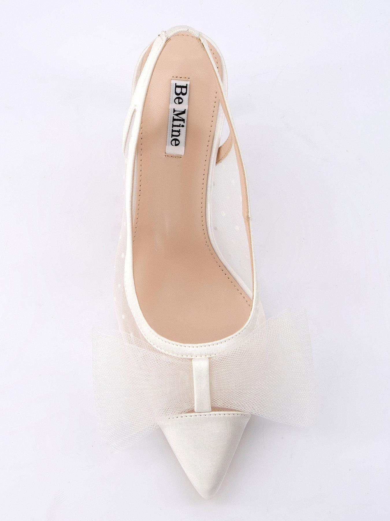 Image 3 of 7 of Raid Be Mine Malini Heeled Shoes - Ivory Satin