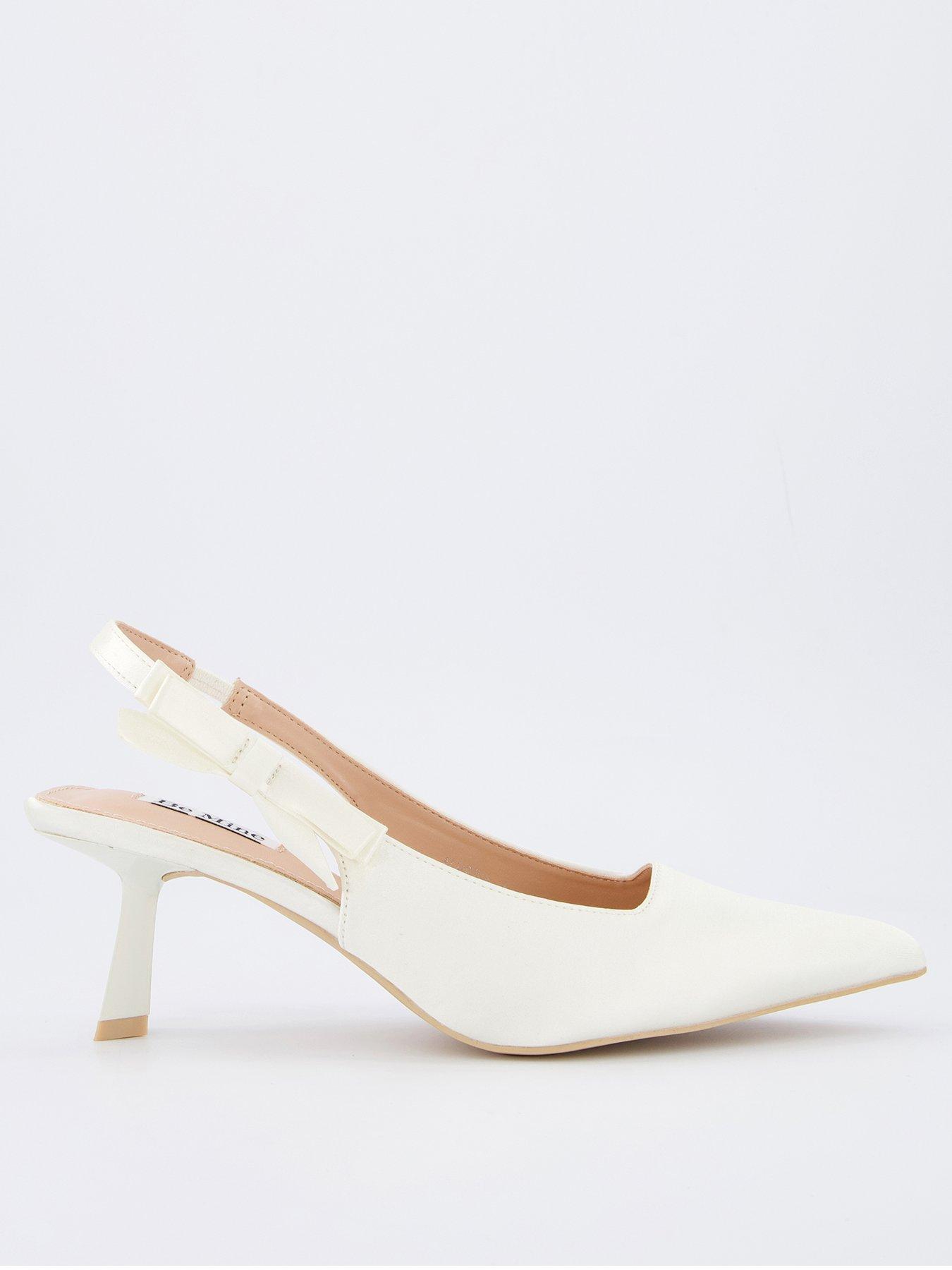 undefined Be Mine Almeria Heeled Shoes - Ivory Satin