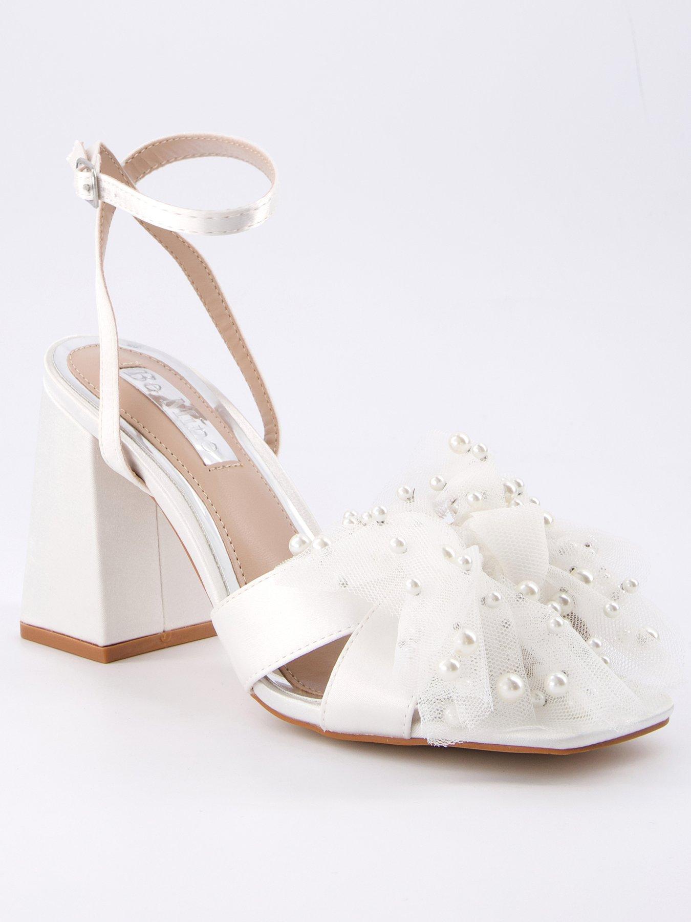 undefined Be Mine Issa Heeled Sandals - Ivory Satin
