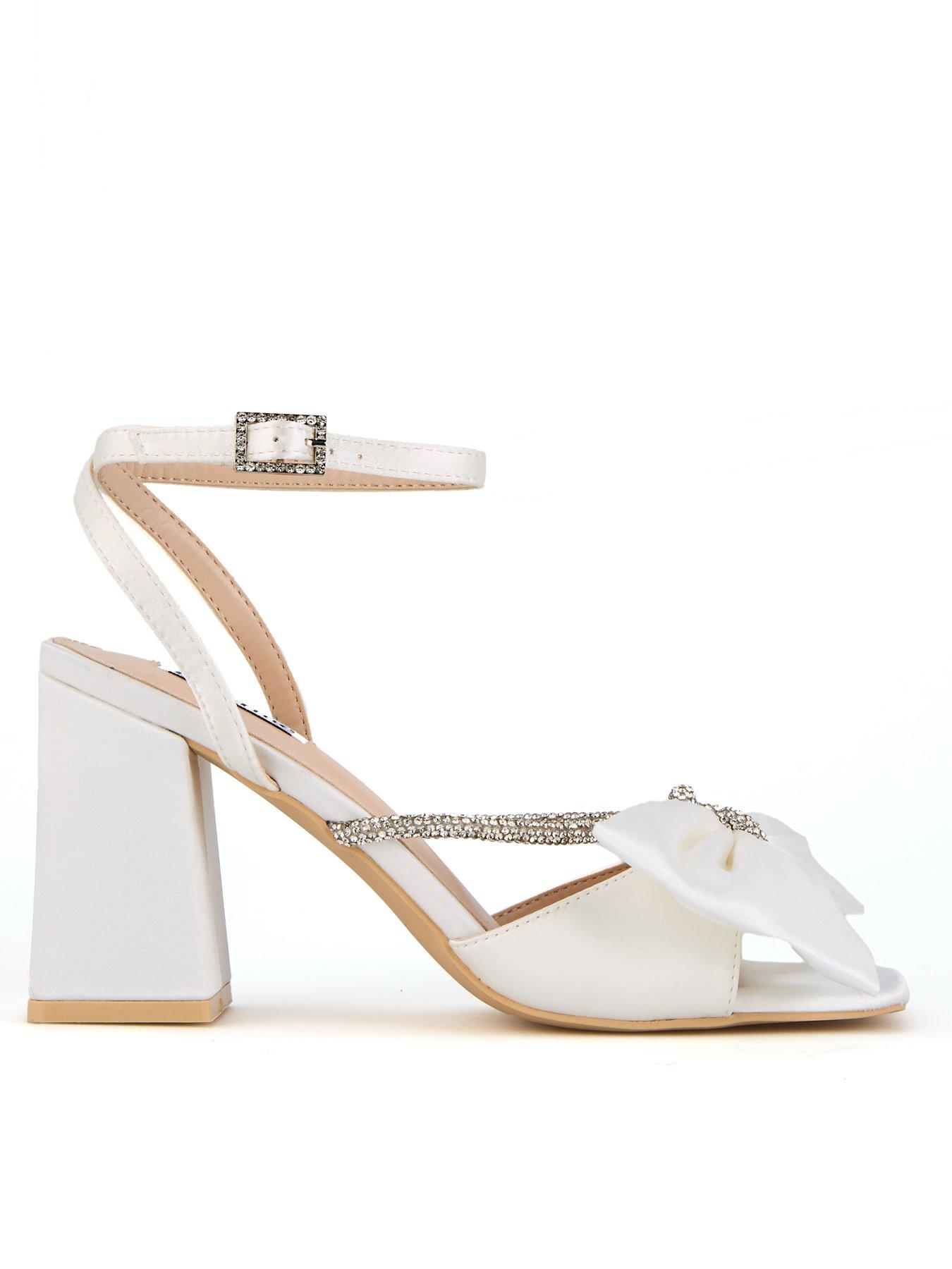 undefined Be Mine Tisca Heeled Sandals - Ivory Satin