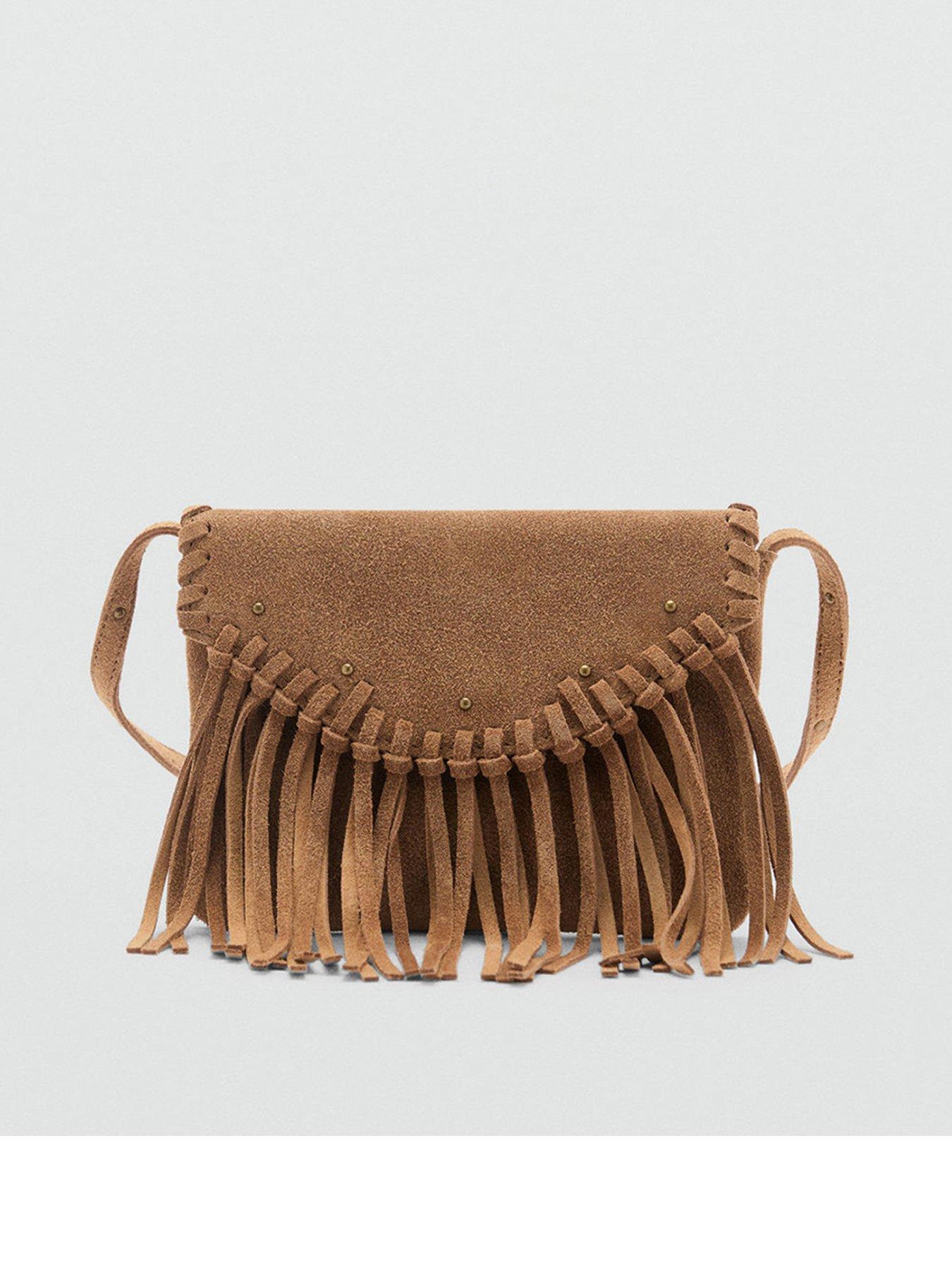 undefined Girls Fringed Bag - Brown