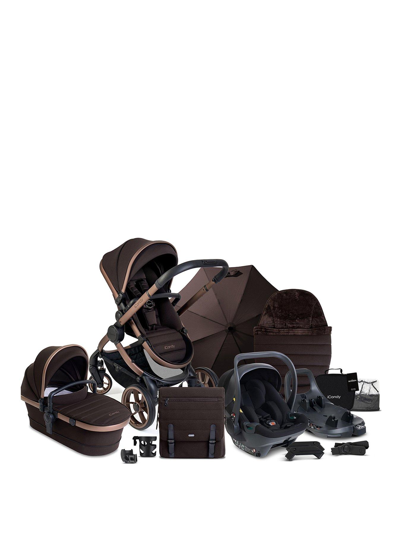 iCandy Peach 7 Editions Travel System with Cocoon 360 Car Seat - Pecan