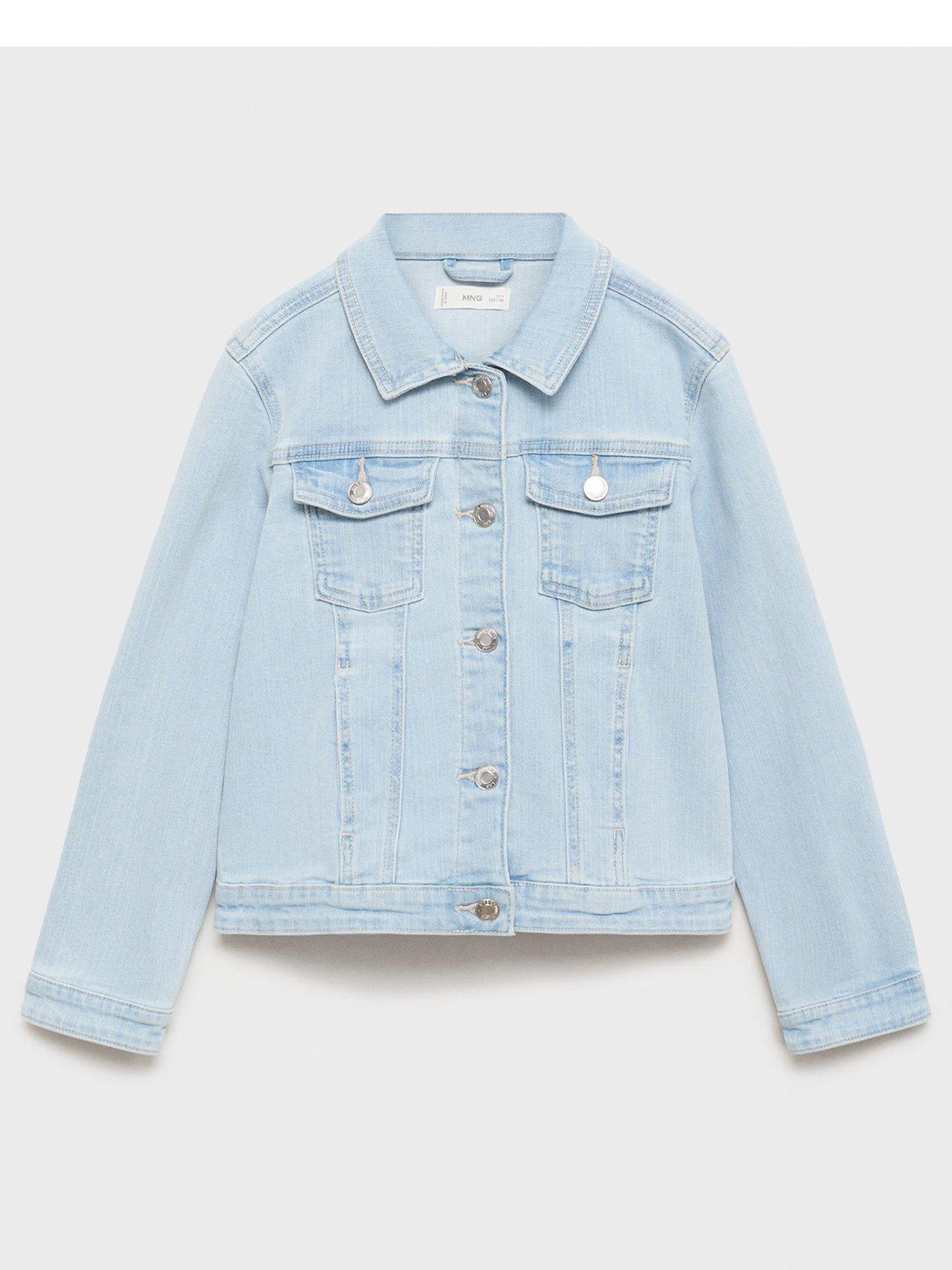 undefined Girls Denim Jacket - Light Blue