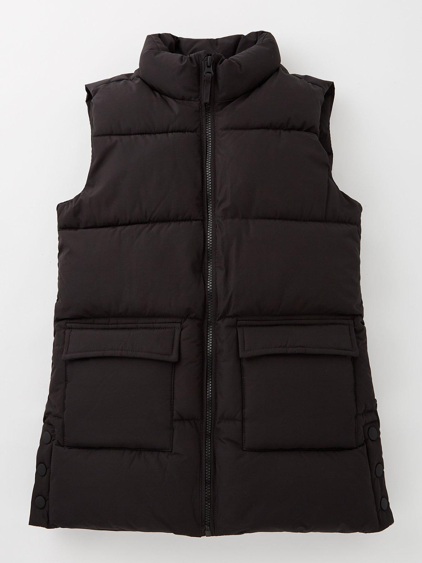 Image 1 of 4 of Mango Girls Gilet - Black