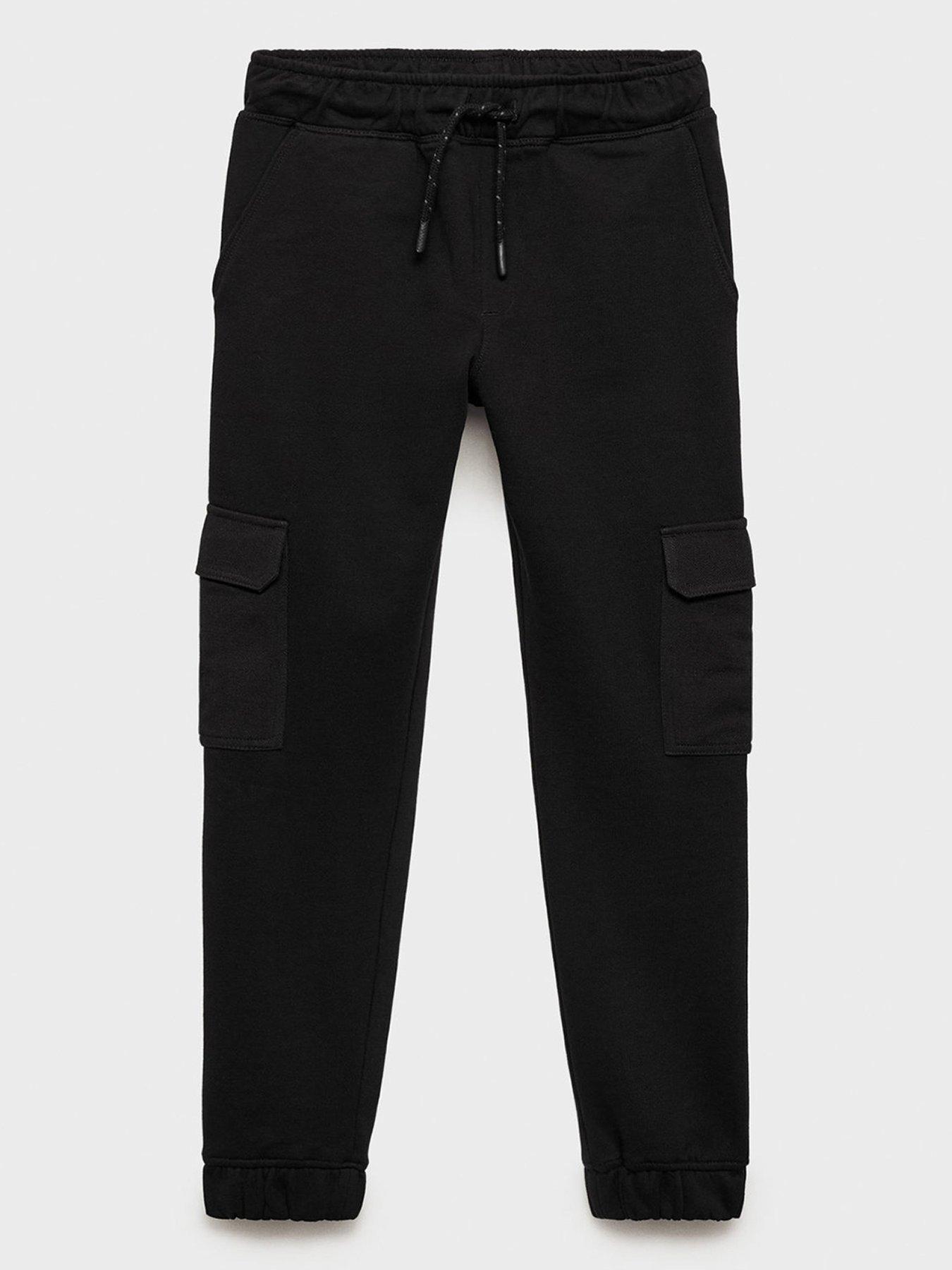 undefined Boys Cargo Joggers - Black