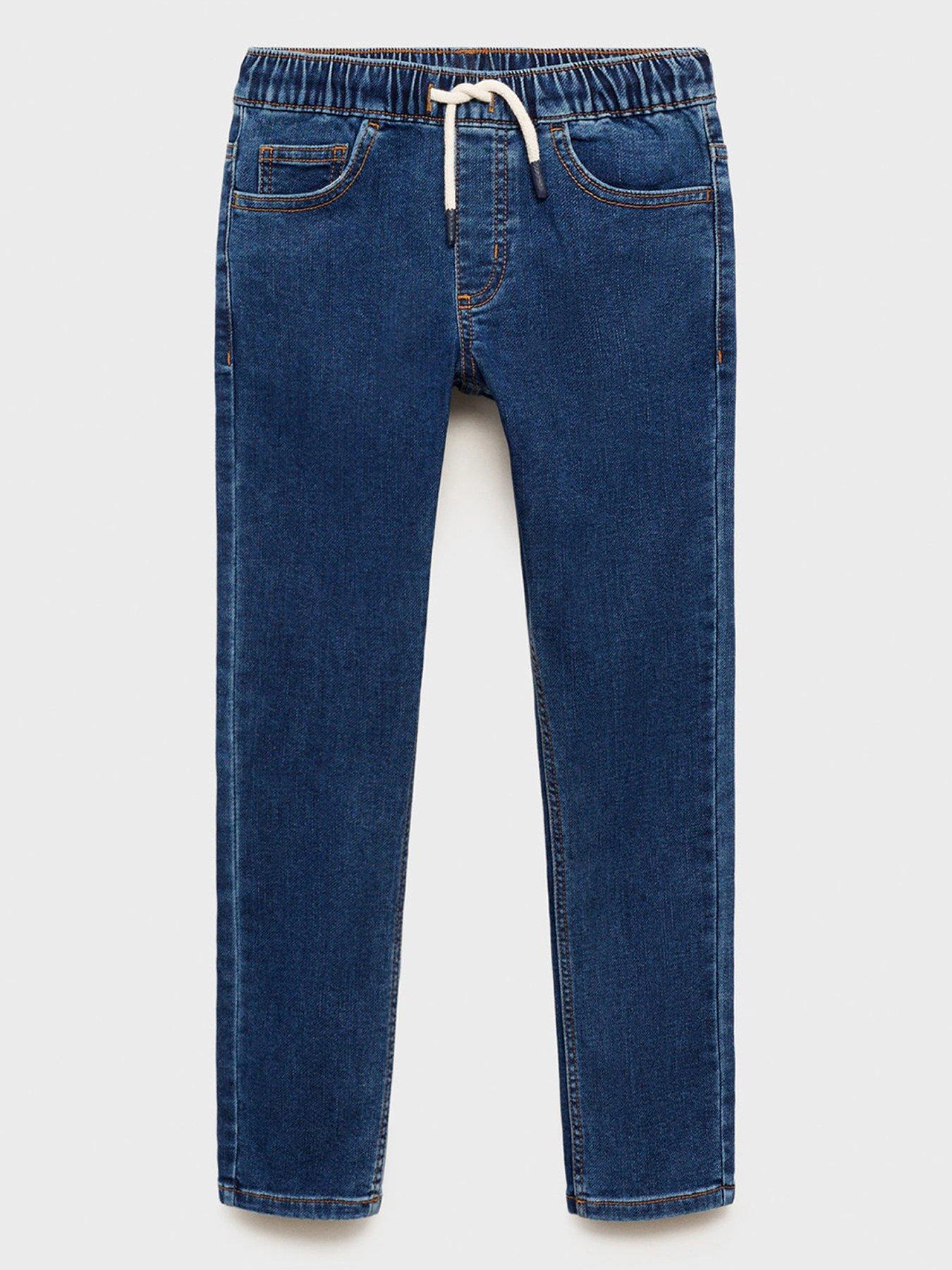 undefined Boys Elasticated Waist Jeans - Dark Blue
